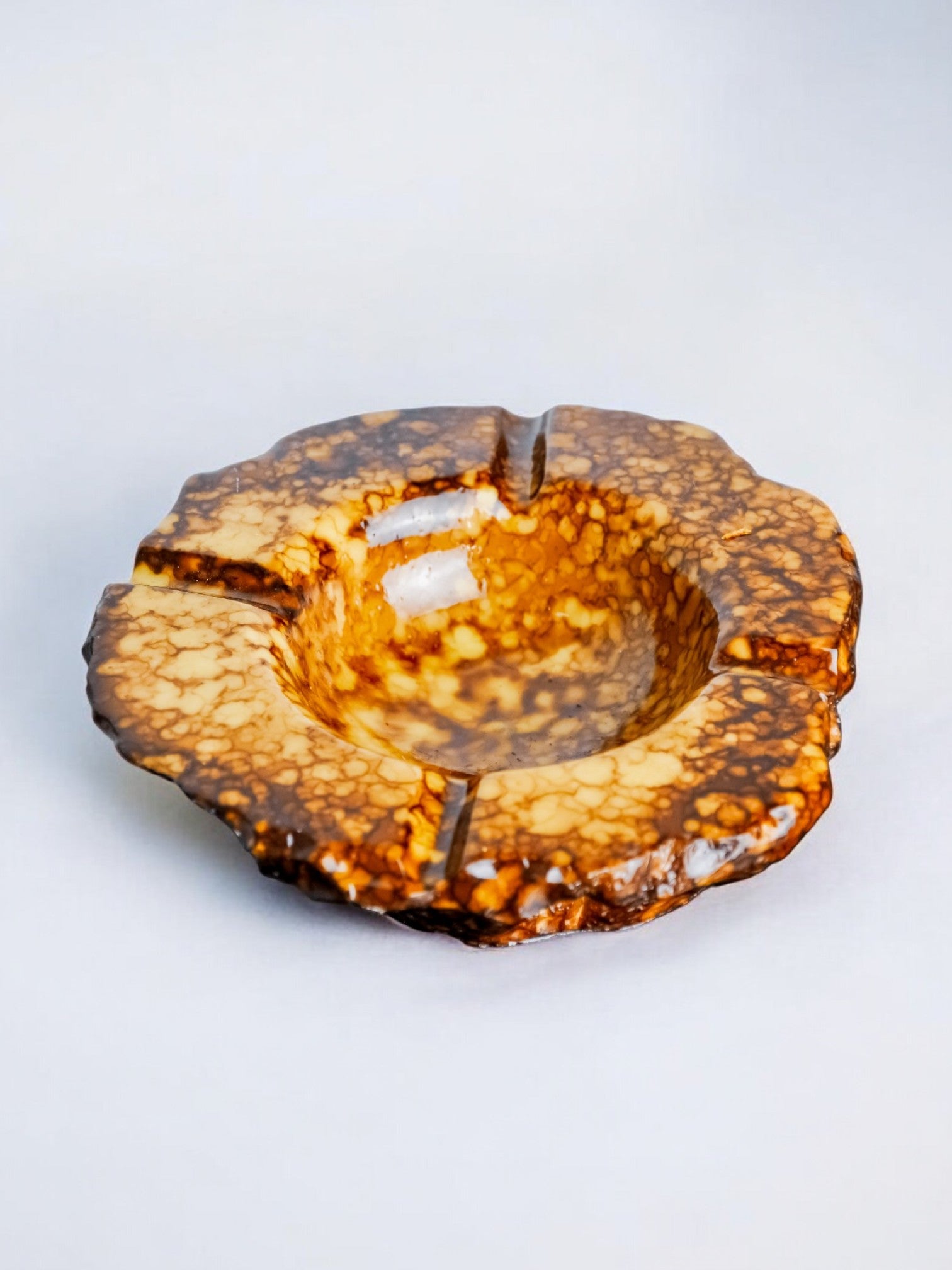 Faux alabaster ashtray by Romano Bianchi, Italy, 1970's