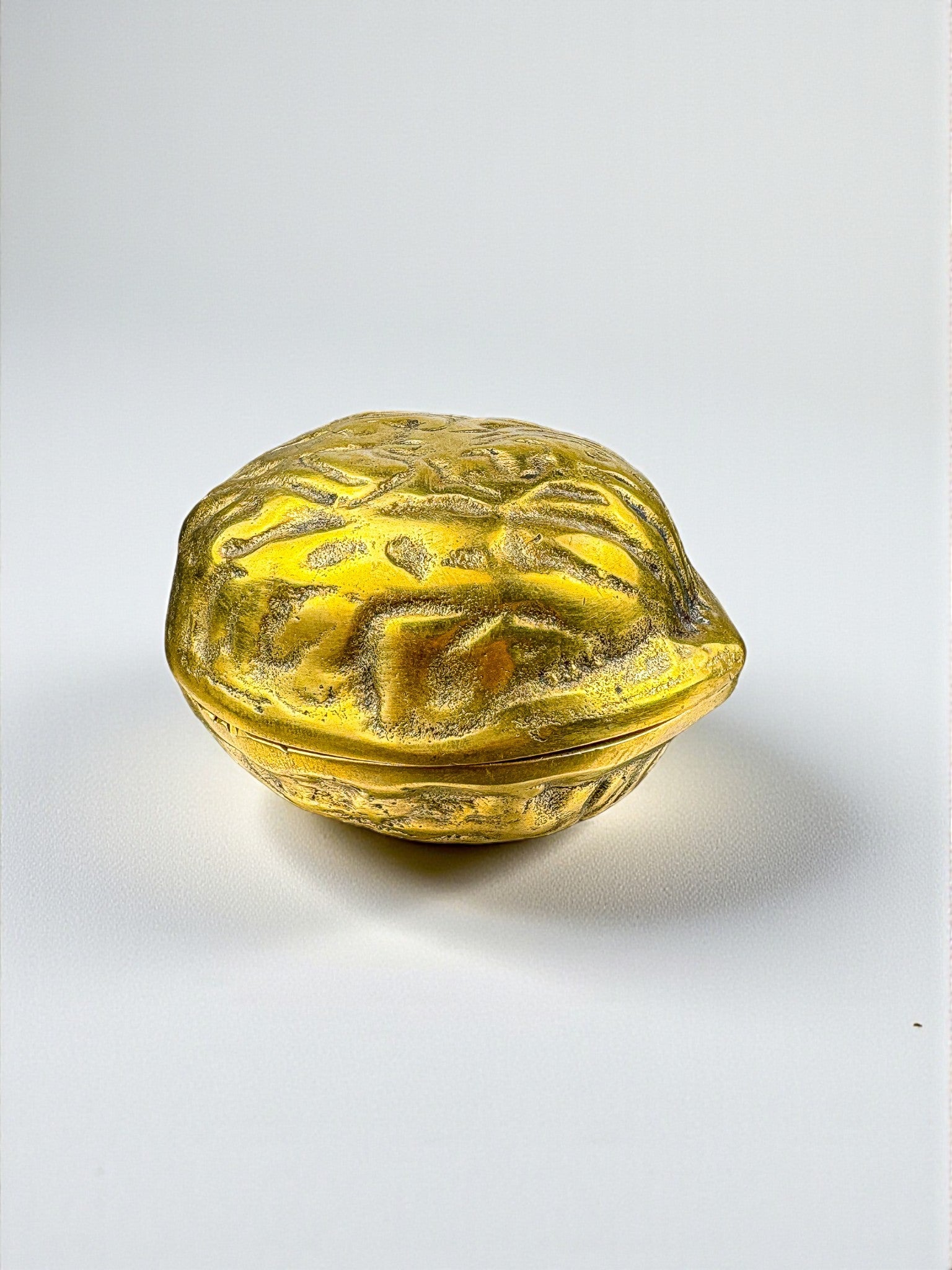 Walnut-Shaped table Lighter in Bronze, Italy 1970’s