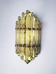 Venini Wall light, Murano Triedri crystals, 1970, Italy