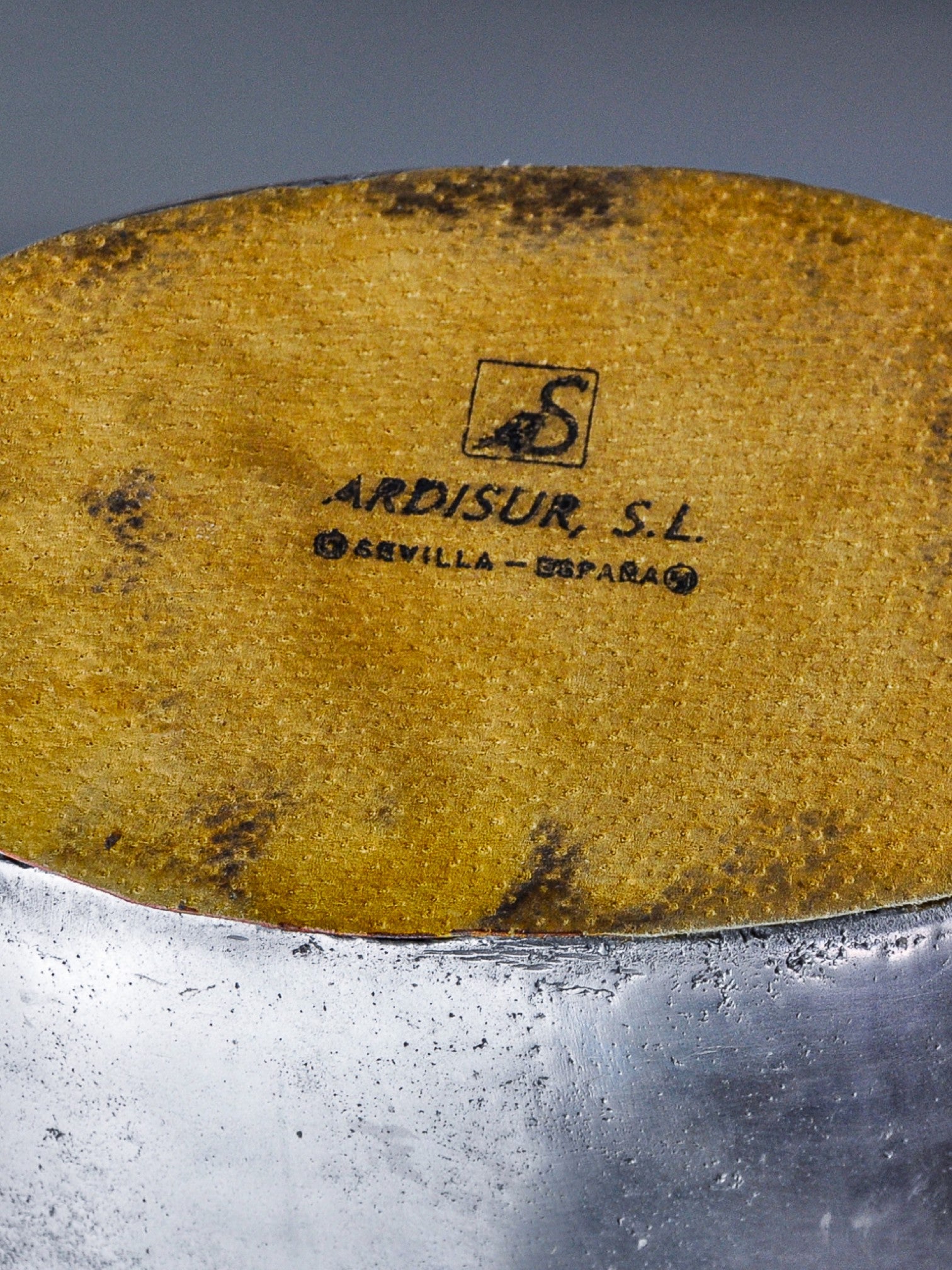 Brutalist centerpiece by Ardisur, Brass and aluminum, Spain, 1970