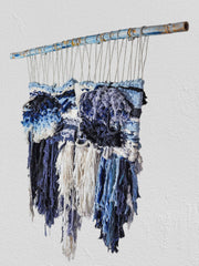 Textured macrame wall tapestry, Spain, 1970s
