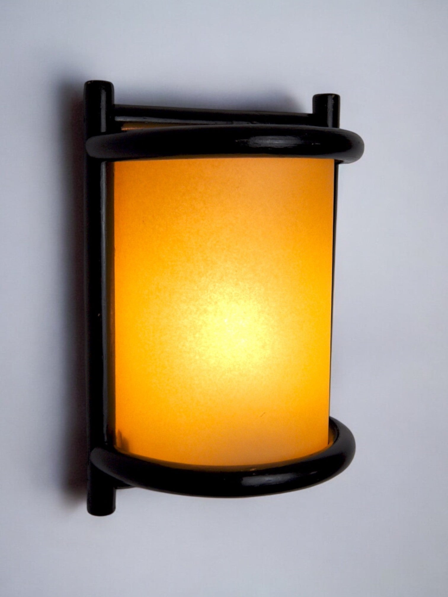 Rattan wall lamp France 1960