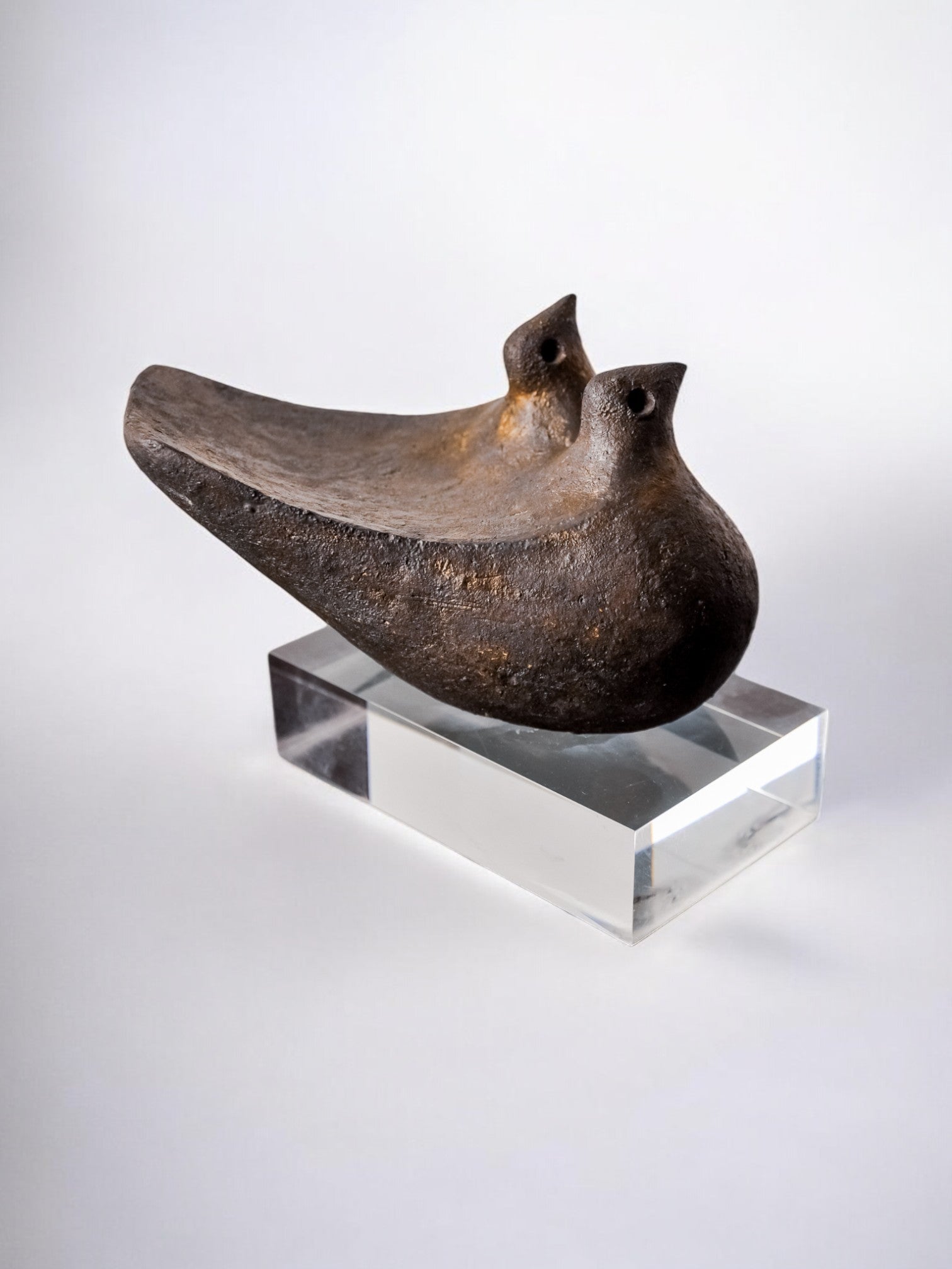 Ceramic abstract birds sculpture by Sousa, Spain, 1970's