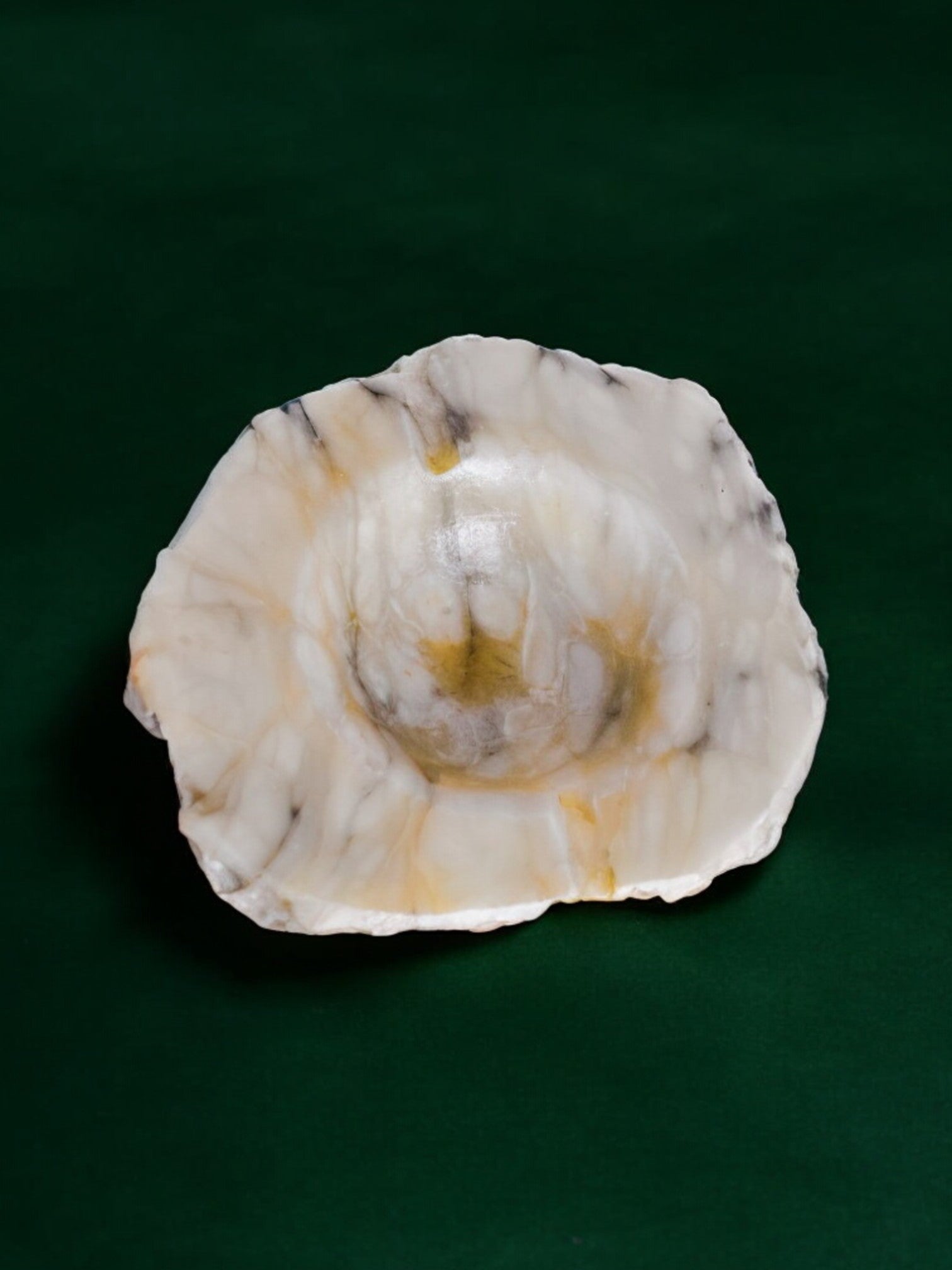 Beige Alabaster ashtray by Romano Bianchi, Italy, 1970's