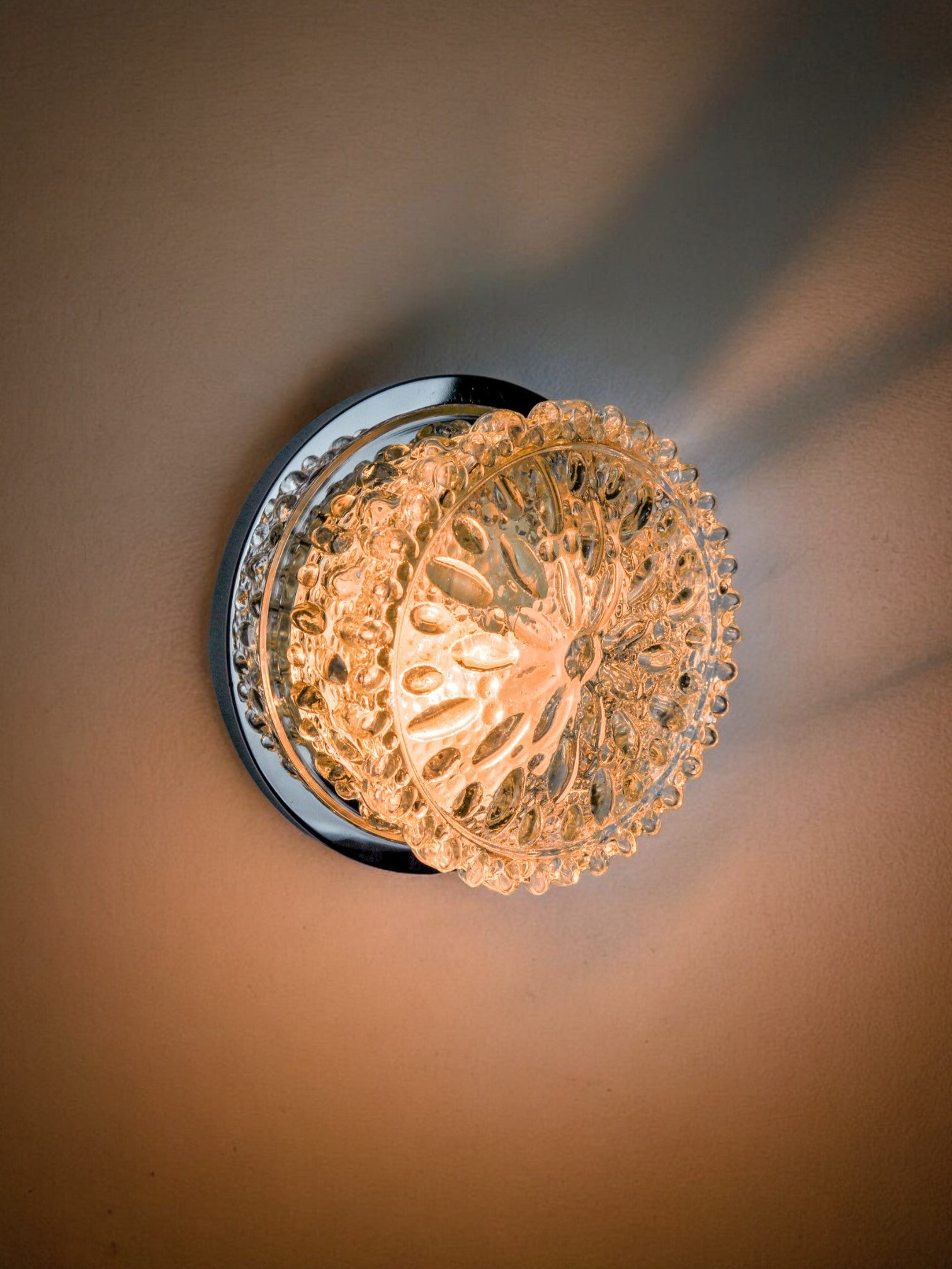 Helena Tynell bubble sconce for limburg, blown glass, Germany, 1960