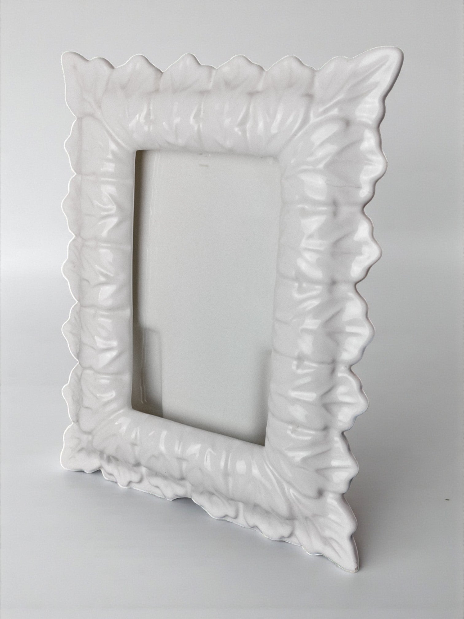 Manises Floral Ceramic Photo frame, Spain, 1970's