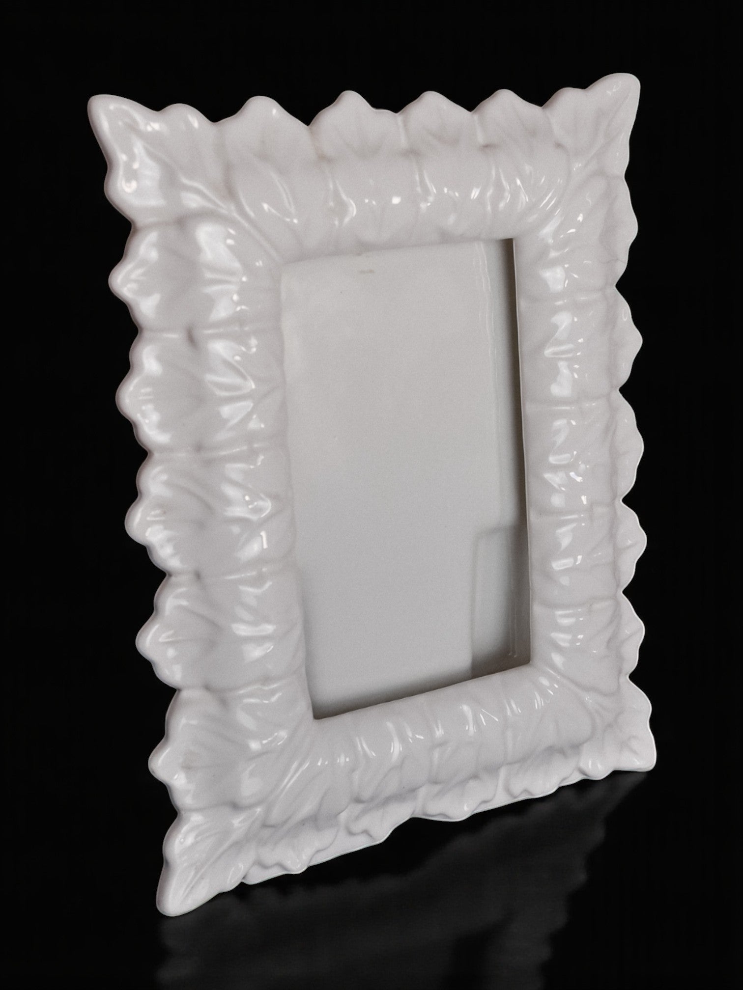Manises Floral Ceramic Photo frame, Spain, 1970's