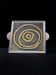 Space age spiral ceramic trivet, spain, 1970's