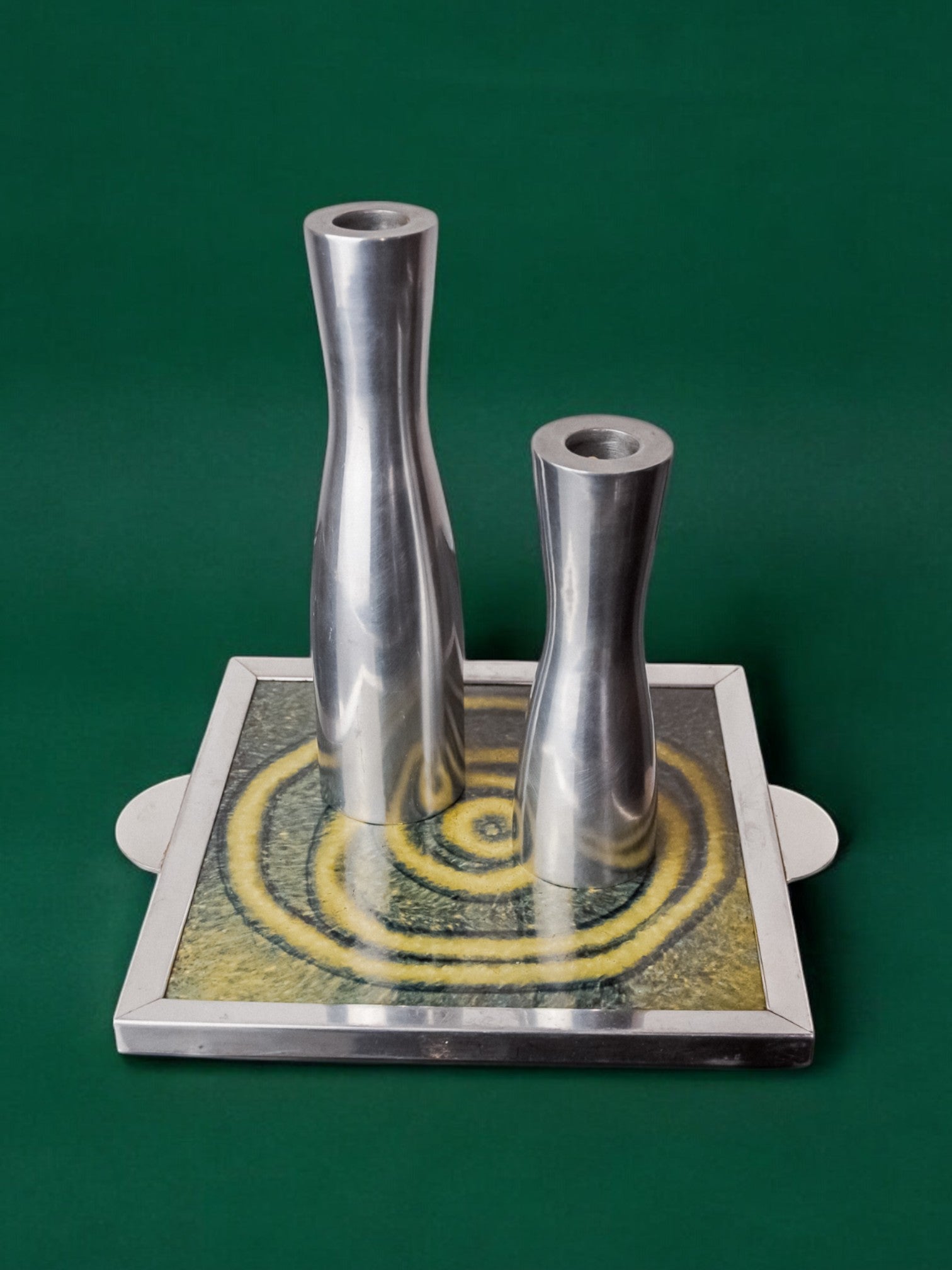 Space age spiral ceramic trivet, spain, 1970's