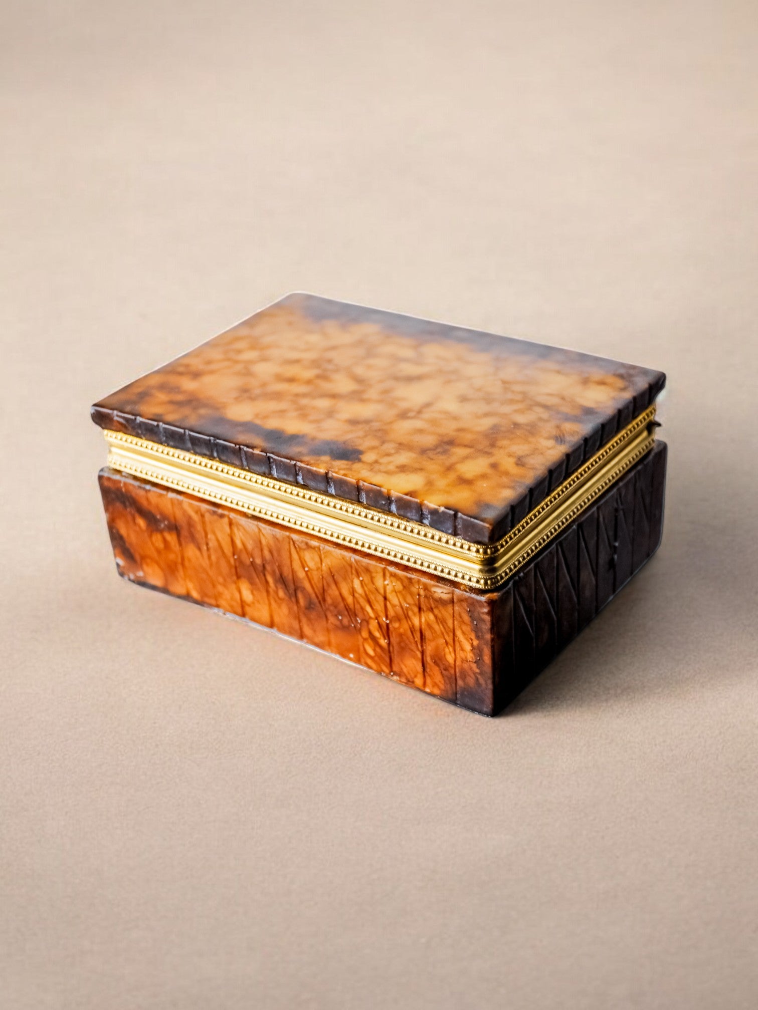 Regency Faux alabaster vanity box by Romano Bianchi, Italy, 1970's