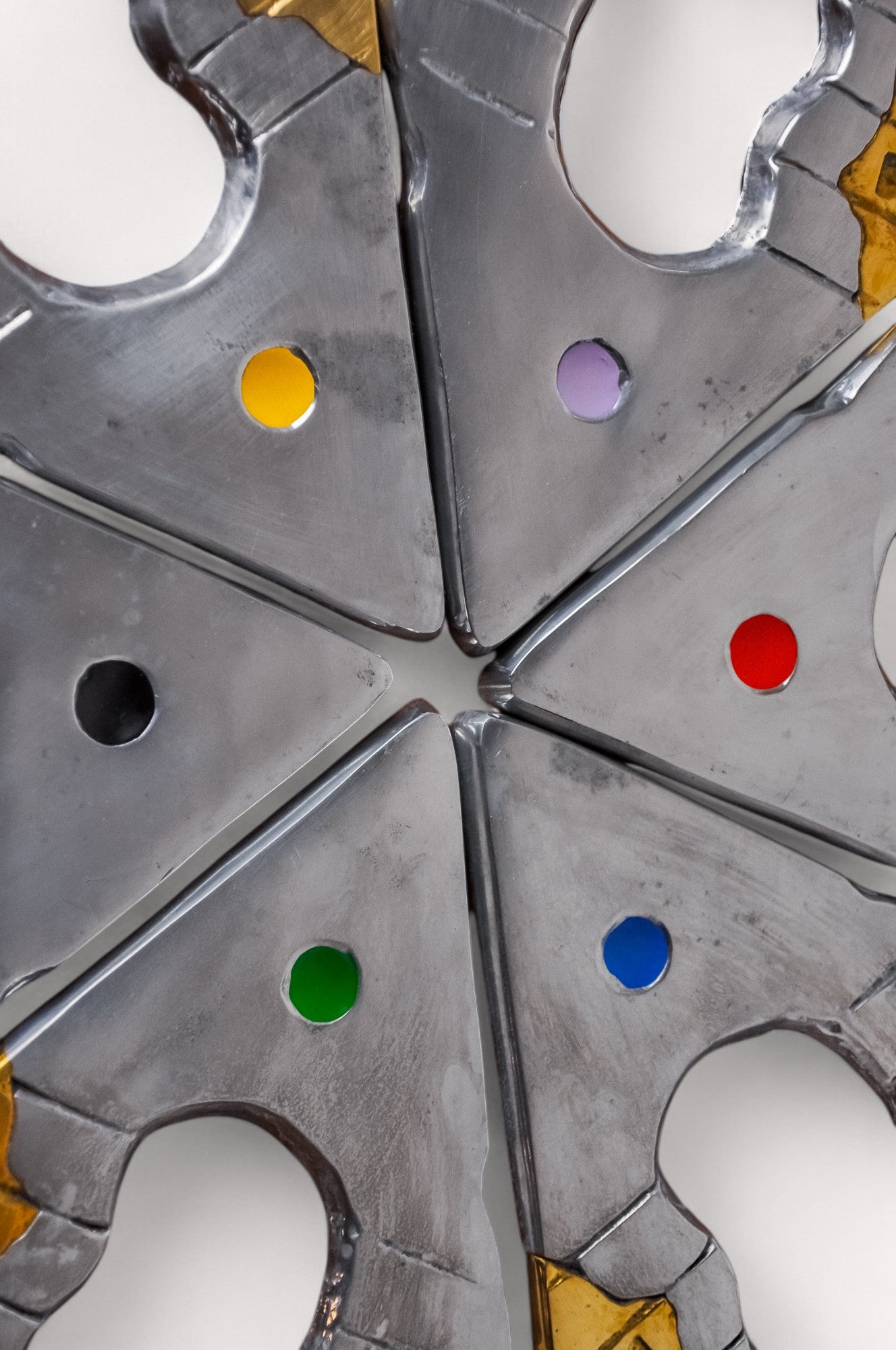 Brutalist Parcheesi game by Art3, Bronze & Aluminium, Spain, 19670's