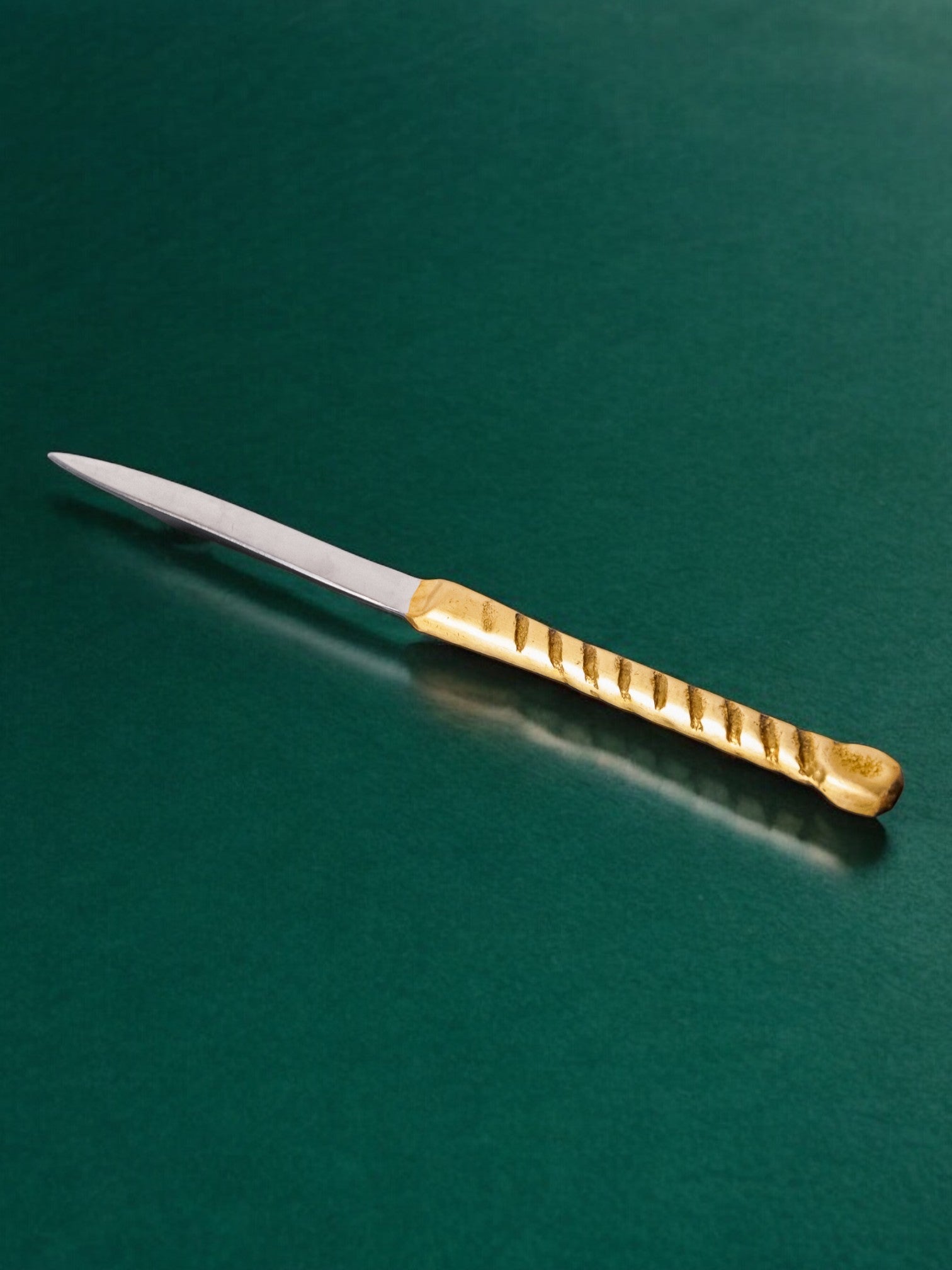 Brutalist letter opener by David Marshall, bronze, Spain, 1970's