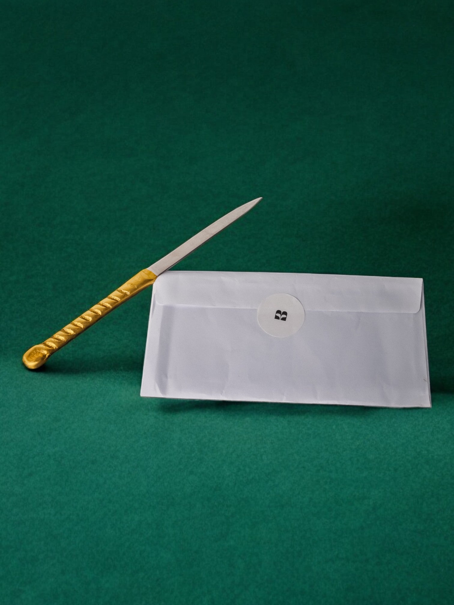 Brutalist letter opener by David Marshall, bronze, Spain, 1970's