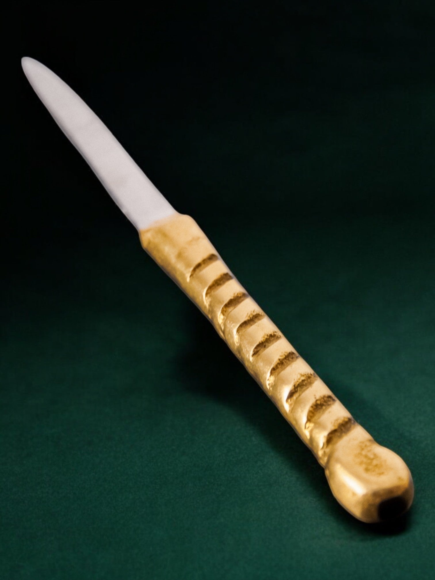 Brutalist letter opener by David Marshall, bronze, Spain, 1970's
