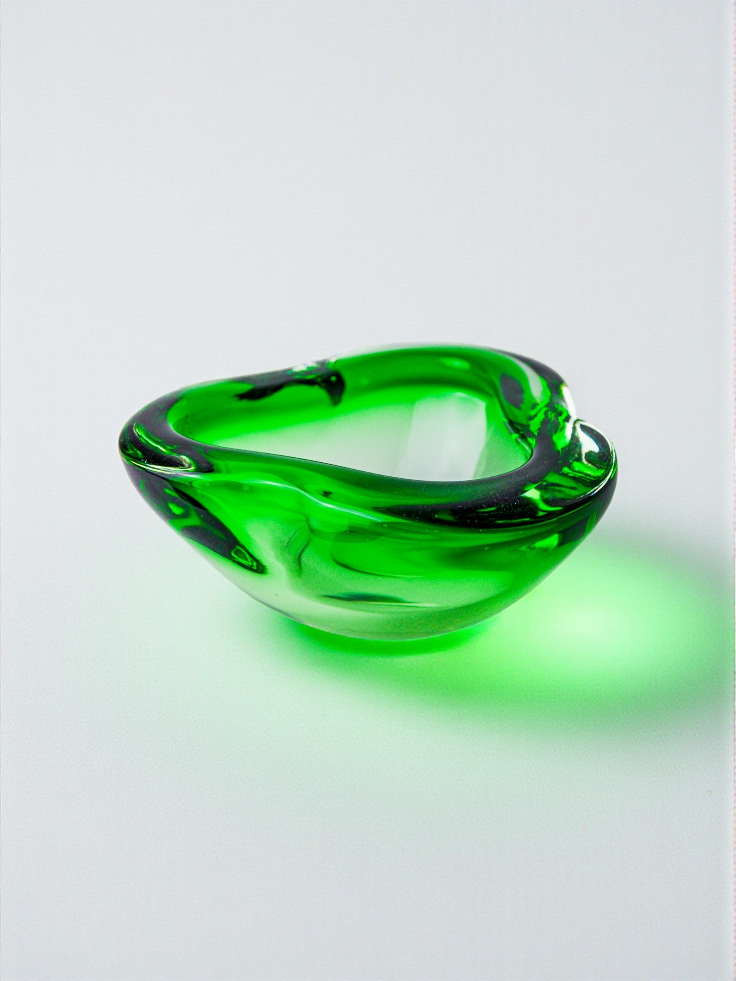 Sommerso ashtray by Seguso, Murano glass, Italy, 1970