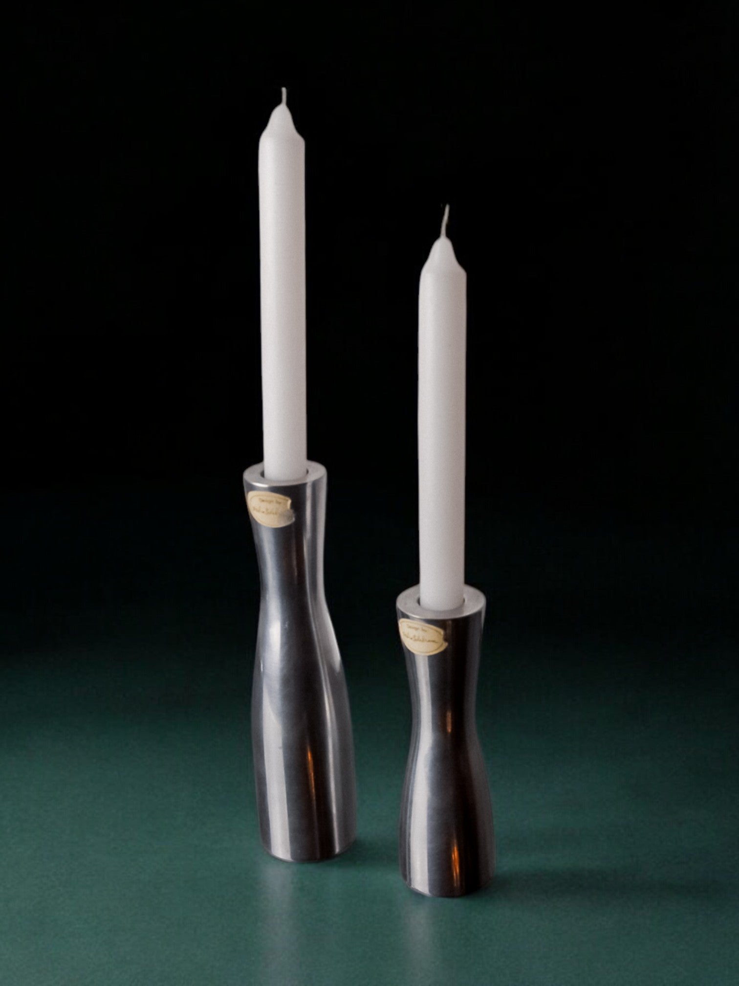 Pair of gota erika pekkari candlesticks, scandinavian, 1990's