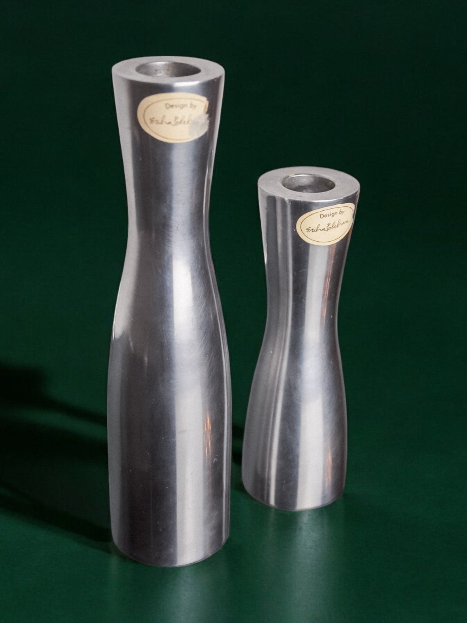 Pair of gota erika pekkari candlesticks, scandinavian, 1990's