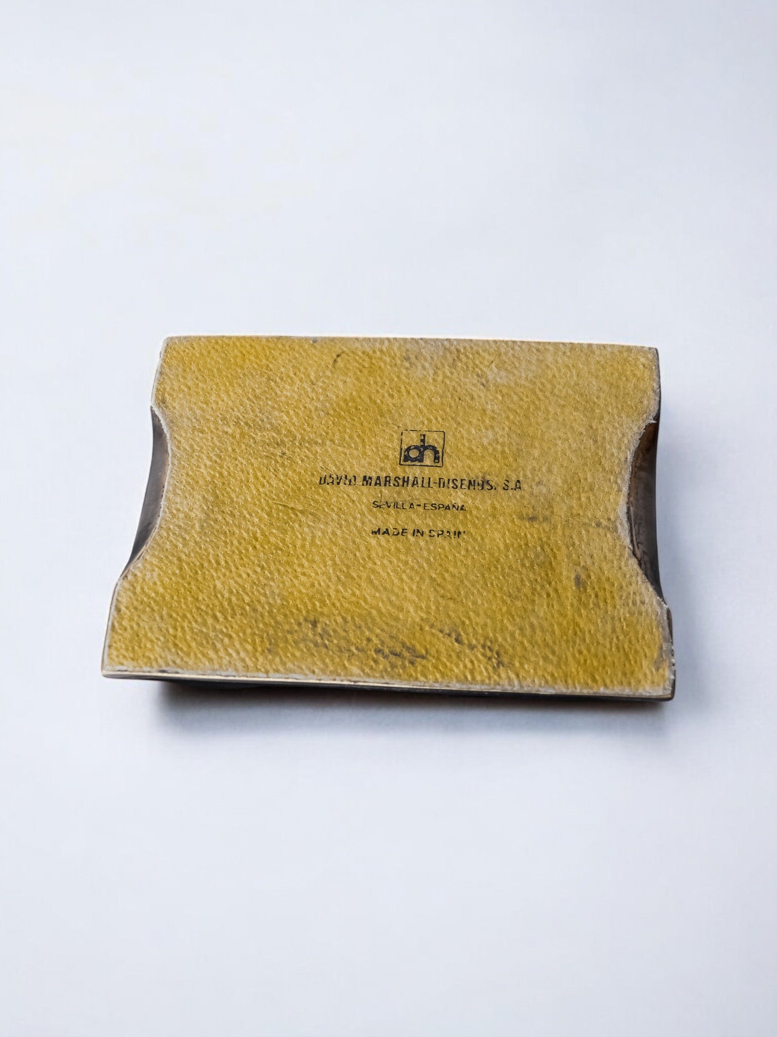 Brutalist pocket emptier by David Marshall, bronze and aluminum, Spain, 1980