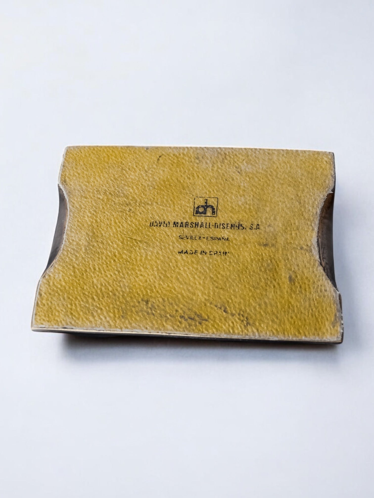 Brutalist pocket emptier by David Marshall, bronze and aluminum, Spain, 1980