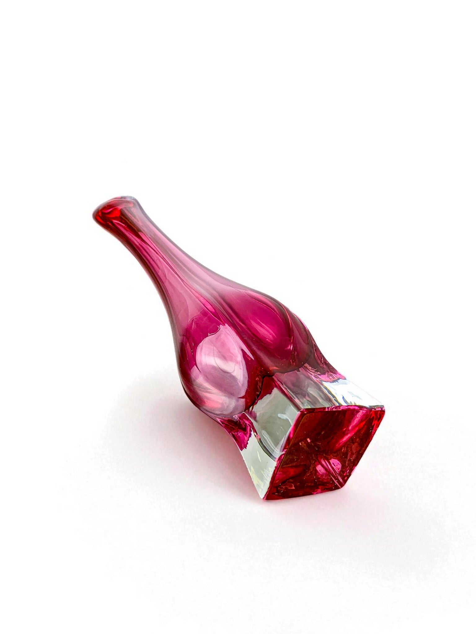 Italian Pink Sommerso Soliflor Vase by Seguso, Murano, 1970's