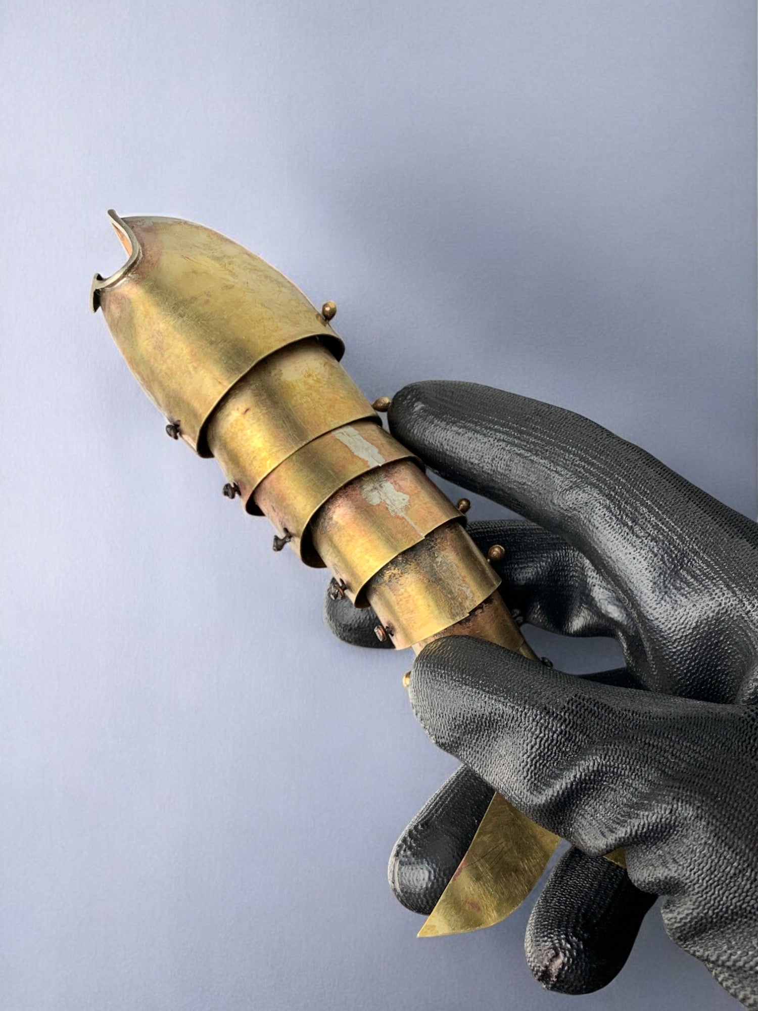 Burtalist articulated Fish in brass, Mexico, 1980's