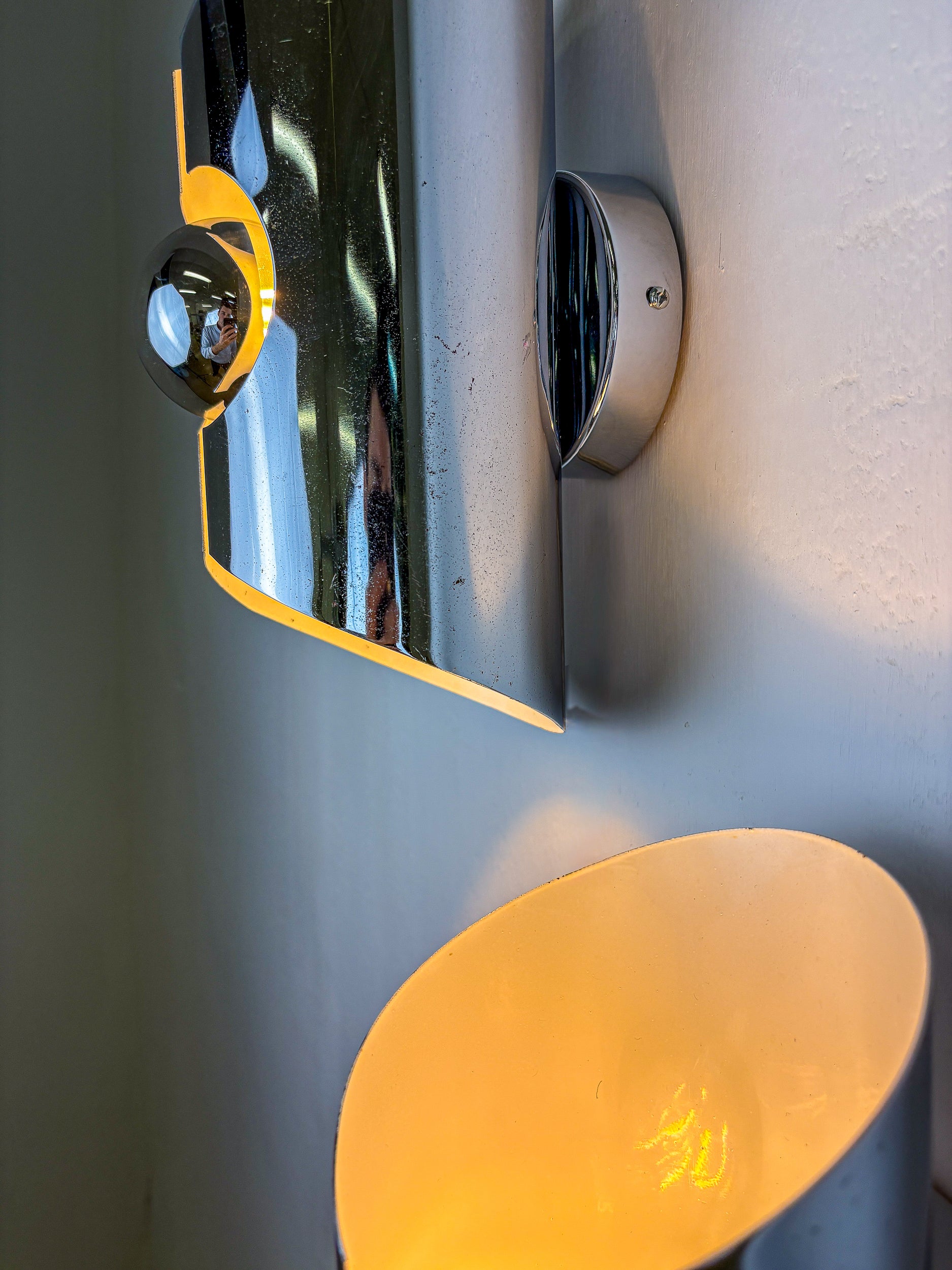 Pair of Space-Age wall Sconces, Max Sauze's style, France, 1970's