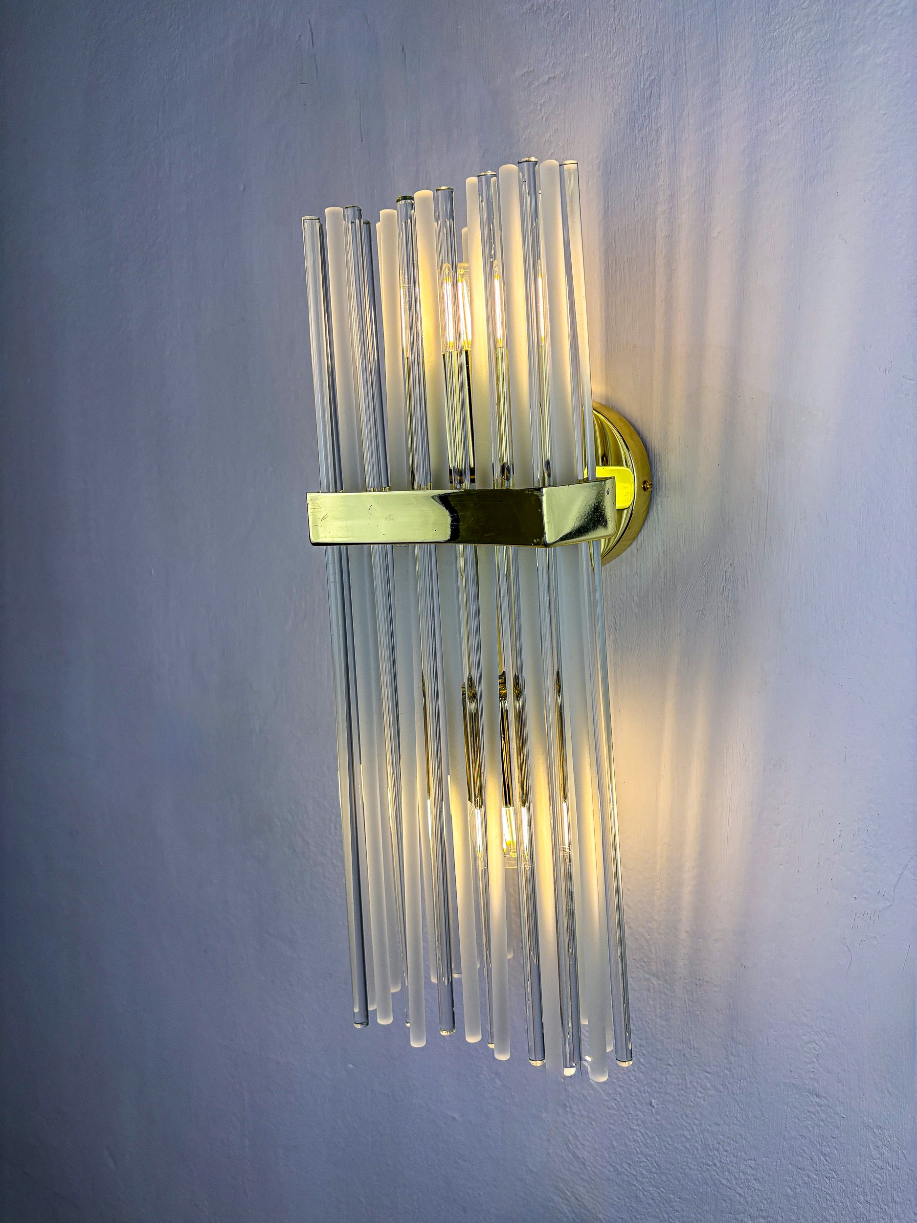 Pair of wall lights from Sciolari for Lightolier, Circa 1970's, Italy