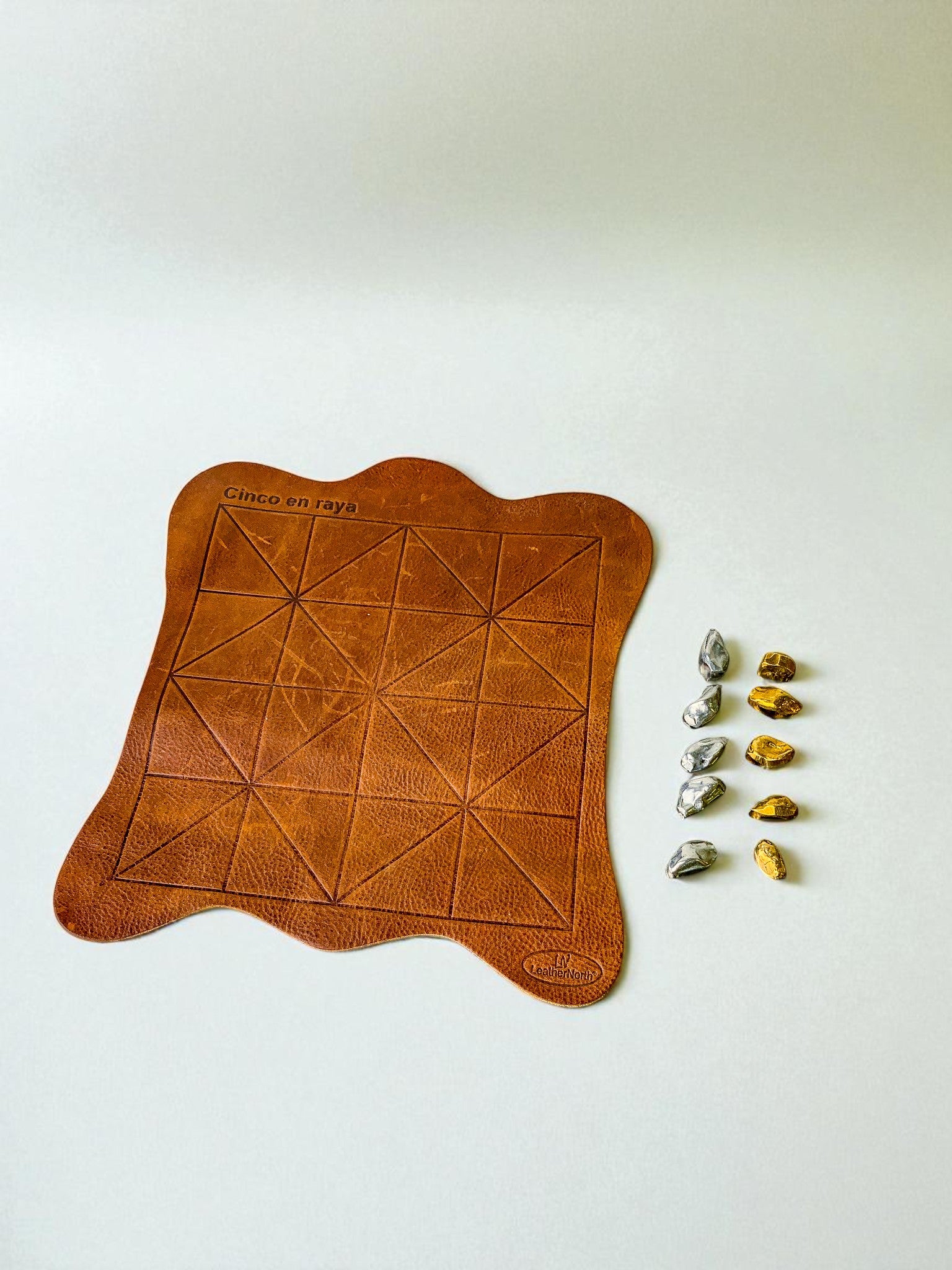 Brutalist Morpion Game by Art3, Brass & Aluminum, Spain, 1980s