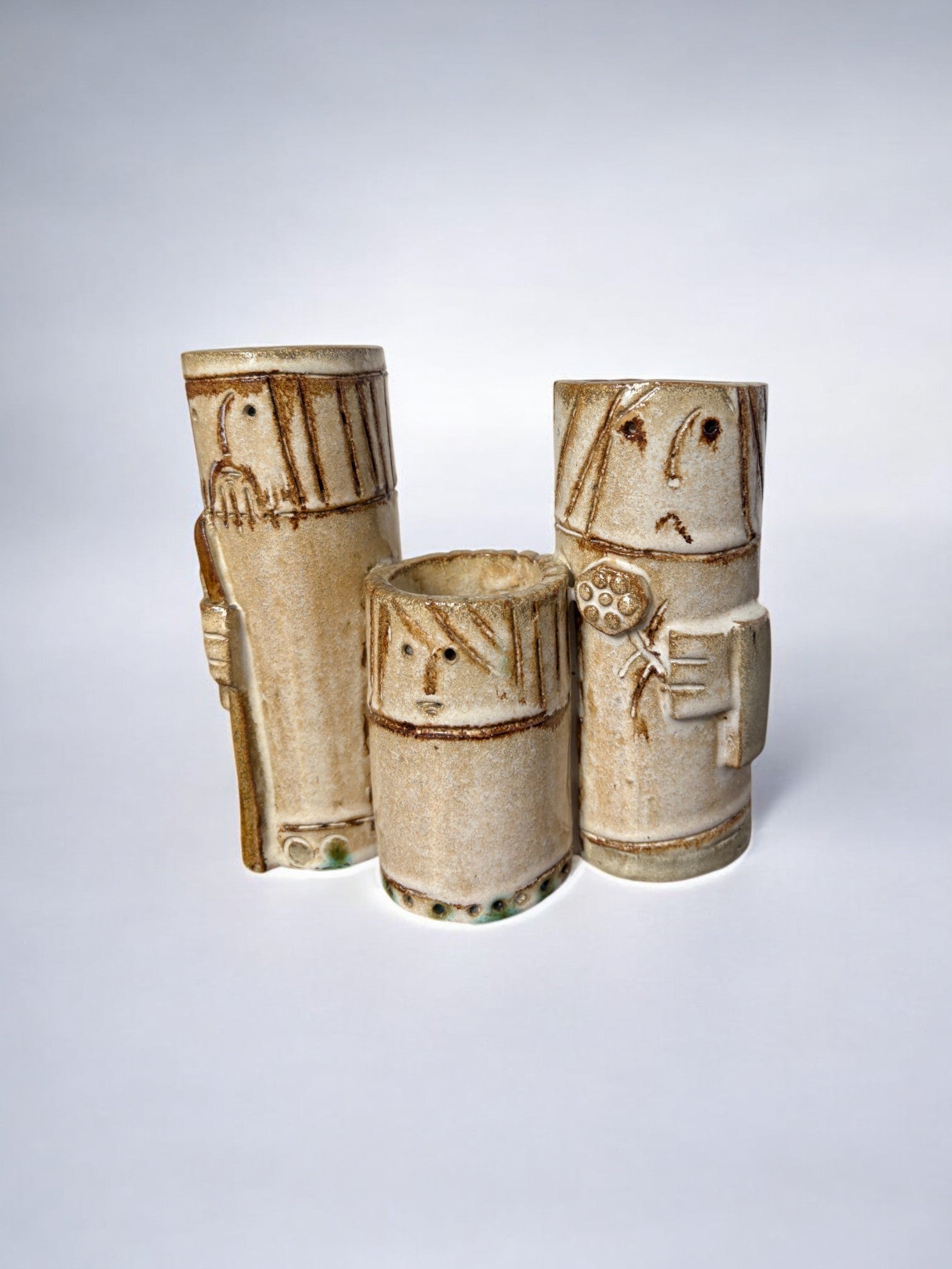 Ceramic Holy family, Vallauris, France, 1970's