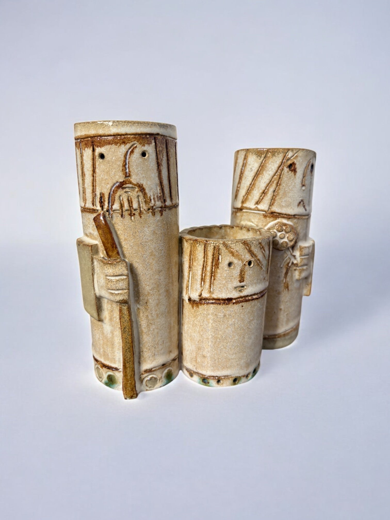 Ceramic Holy family, Vallauris, France, 1970's