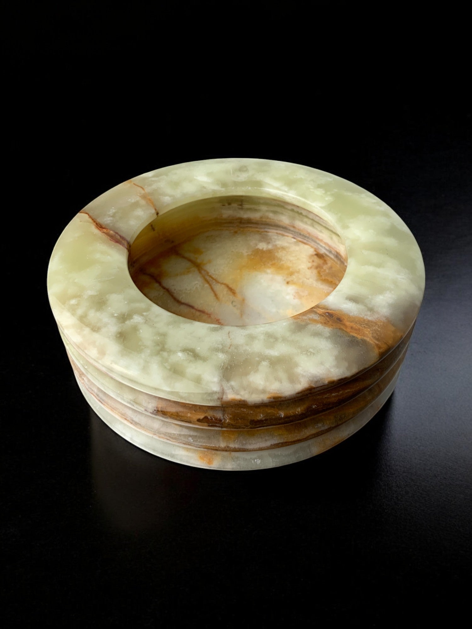 Mid-Century Onyx Catchall Ashtray, Italy, 1970s