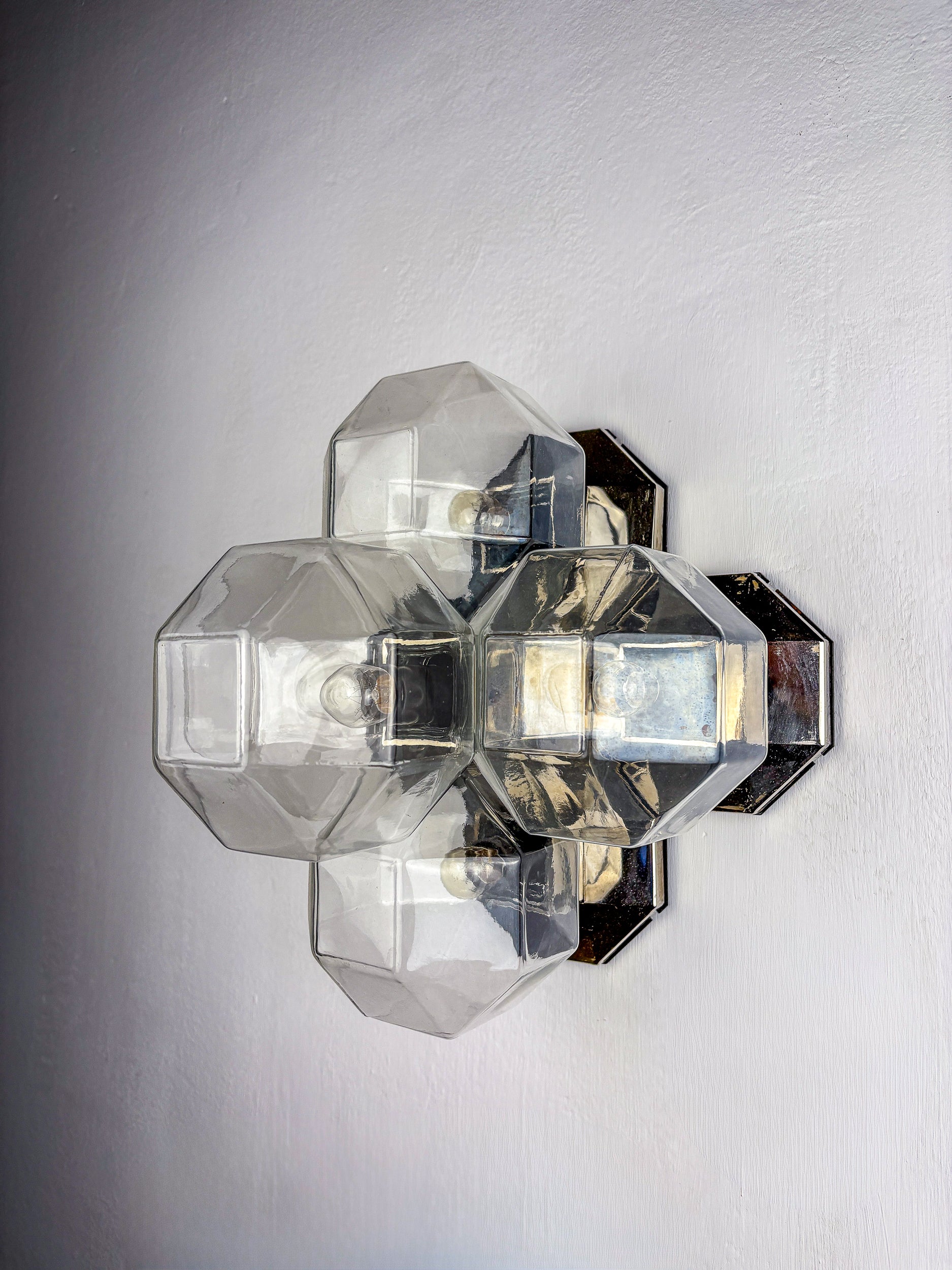 Large Modular Wall or Ceiling Lamp by Motoko Ishii for Staff, 5 Lights, 1970s