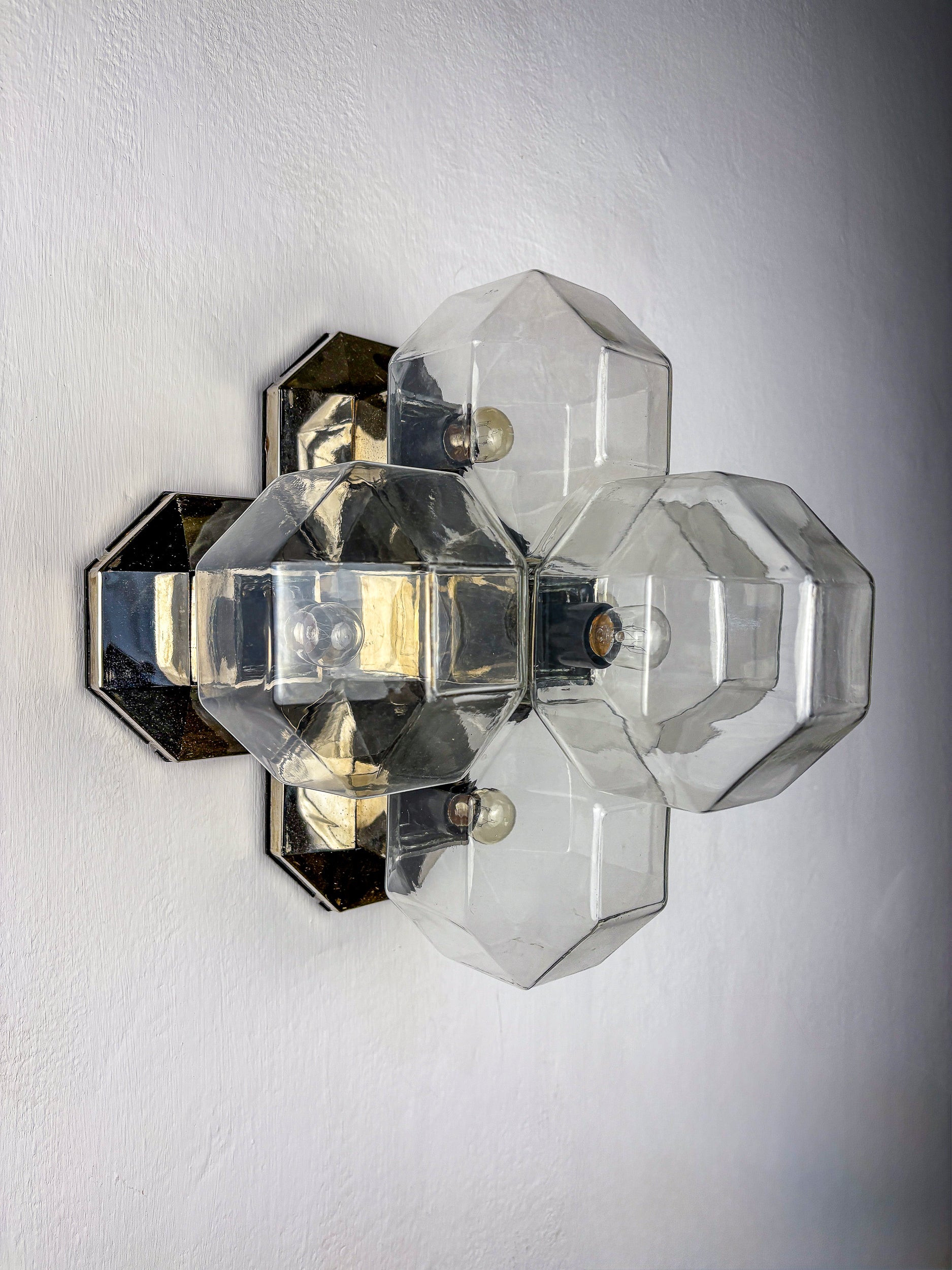 Large Modular Wall or Ceiling Lamp by Motoko Ishii for Staff, 5 Lights, 1970s
