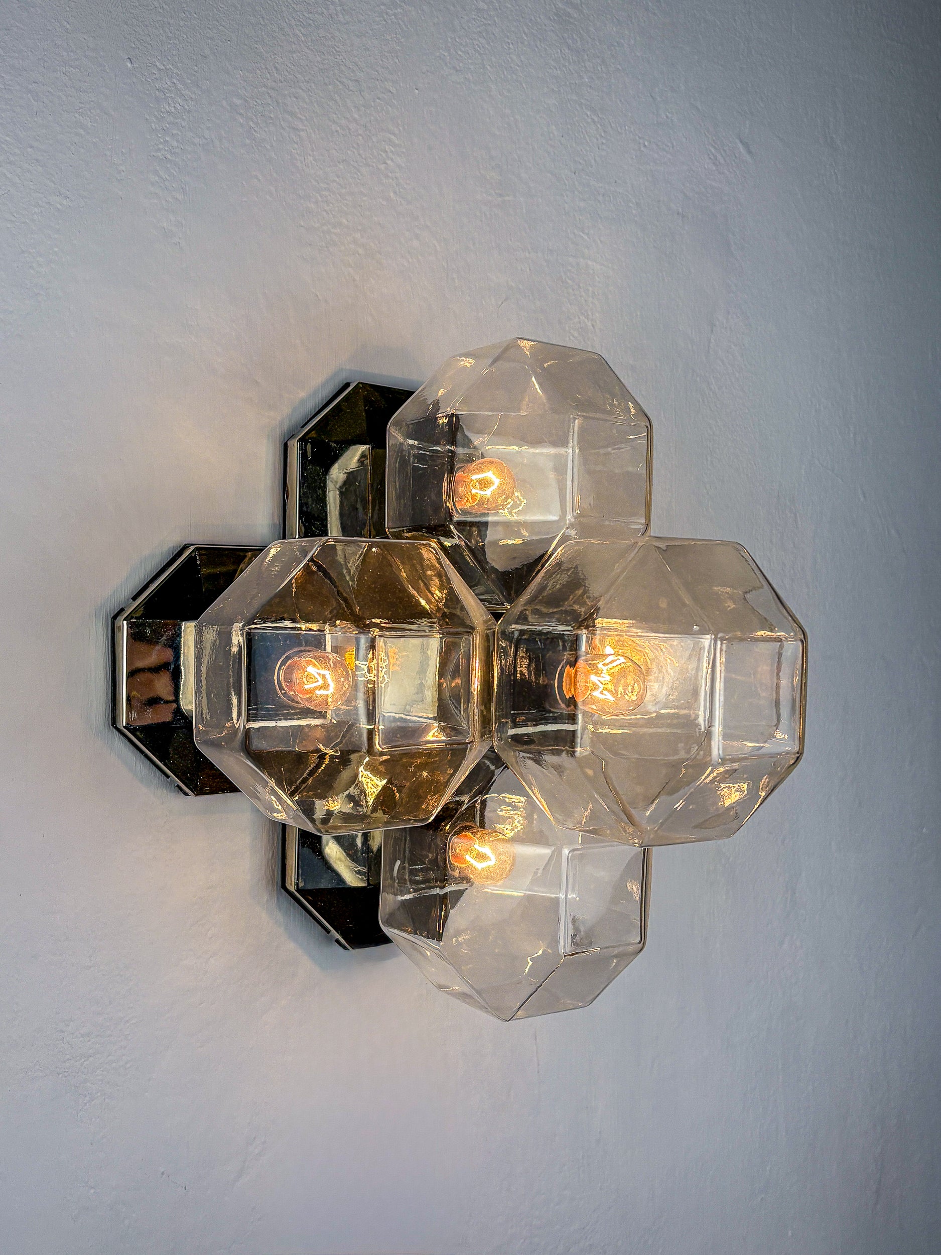 Large Modular Wall or Ceiling Lamp by Motoko Ishii for Staff, 5 Lights, 1970s