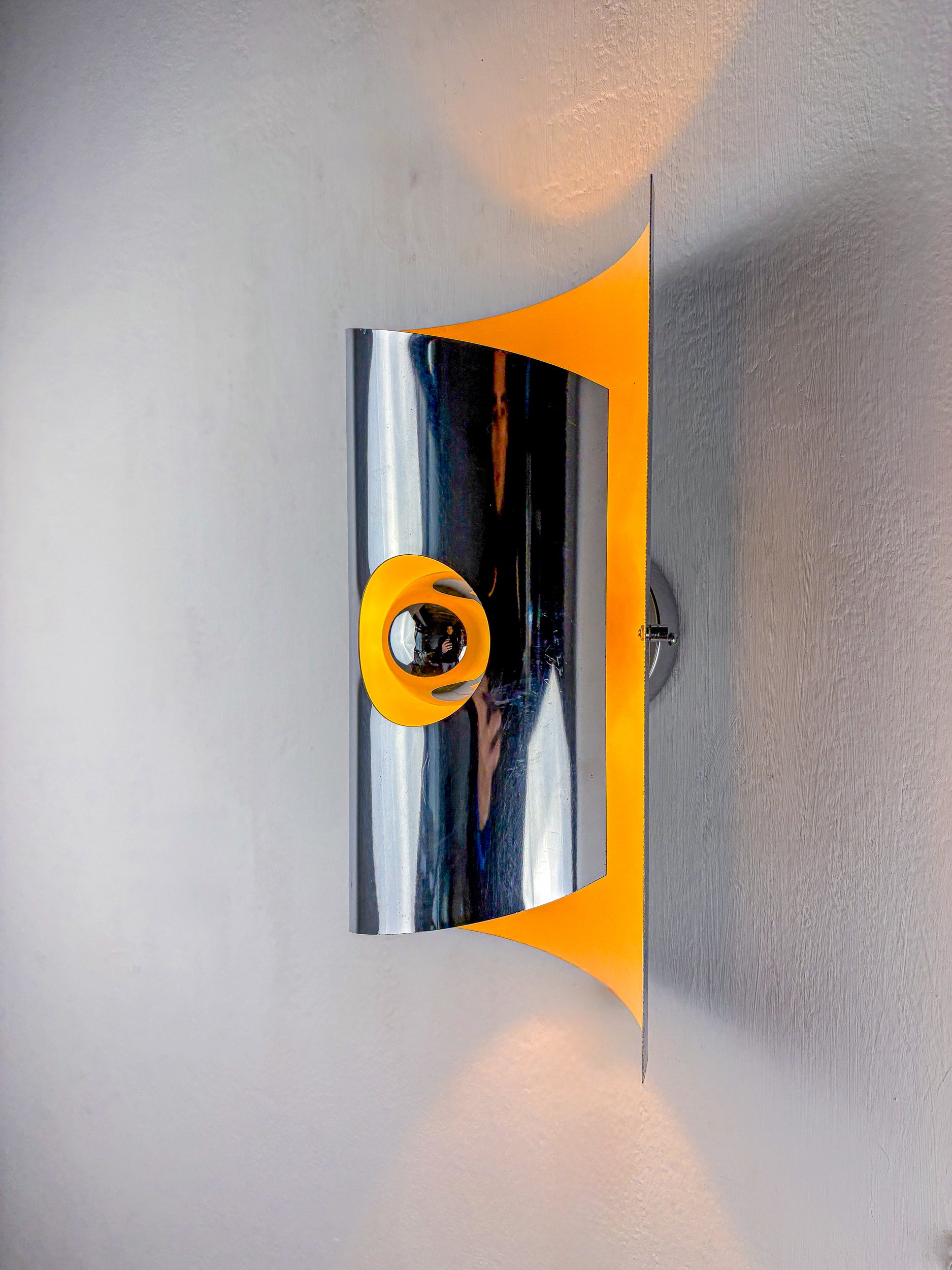 Pair of Space-Age wall Sconces, Max Sauze's style, France, Circa 1970's
