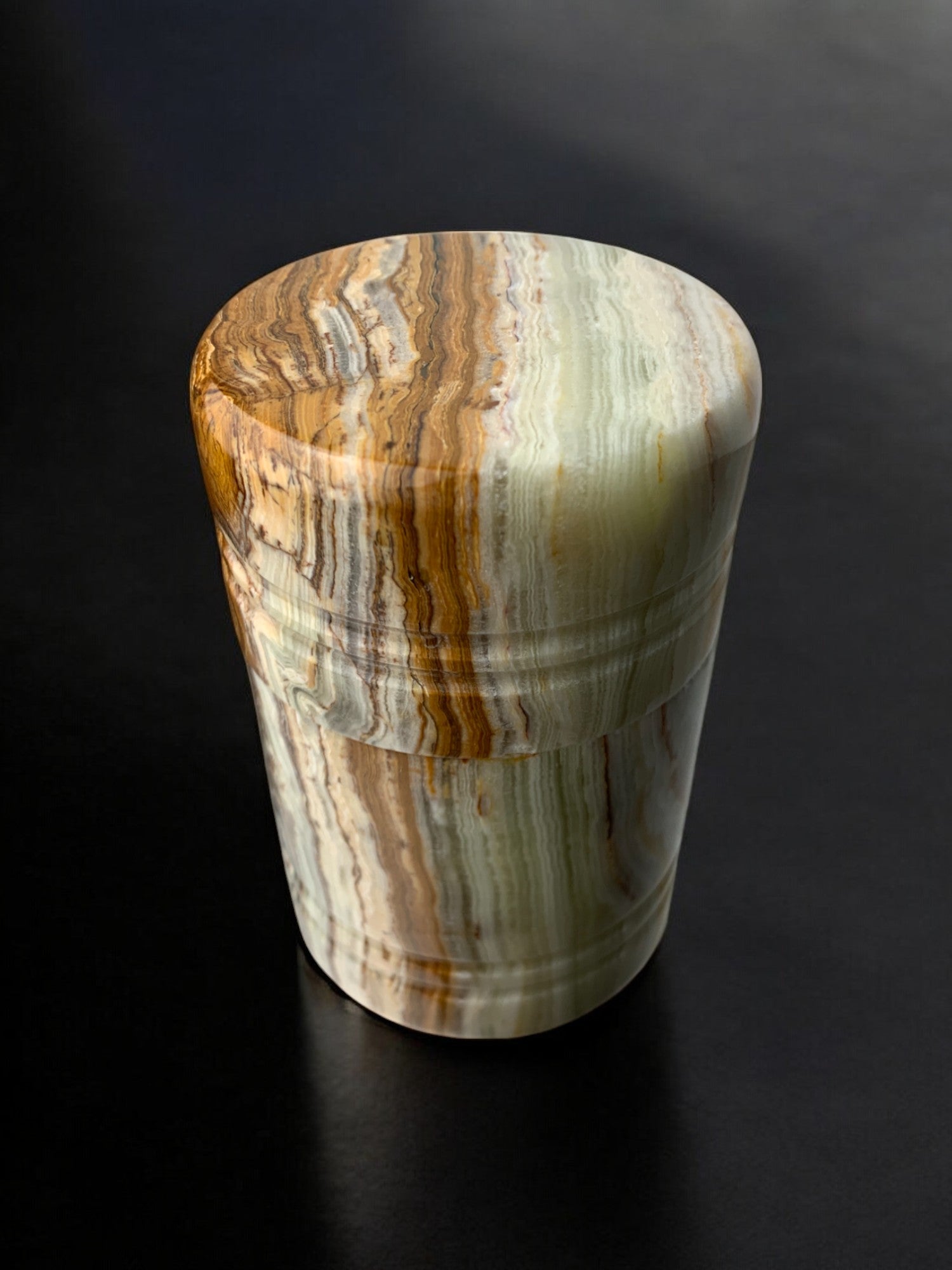 Mid-Century Onyx Cigarette Box, Italy, 1970's