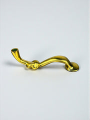 Italian Brutalist Knot candlestick in bronze, Circa 1970's