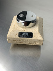 Brutalist lighter by Fratelli Mannelli, travertine, Italy, Circa 1970's
