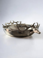 Stag Deer Head Bowl in the style of Gabriella Crespi for Dior, Italy, 1970's