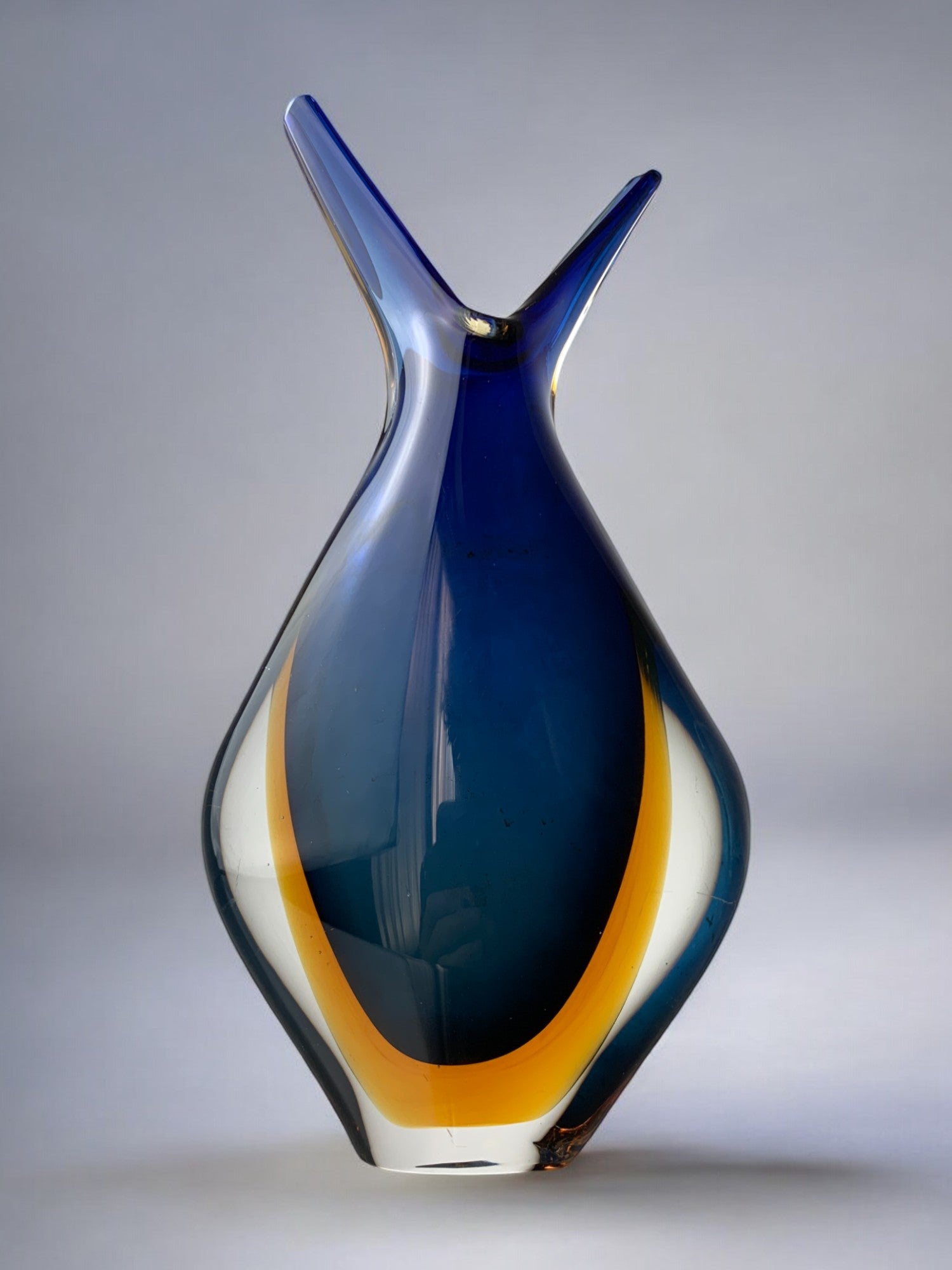 Murano glass "Fish" vase by Flavio Poli, Murano, Italy, 1970s