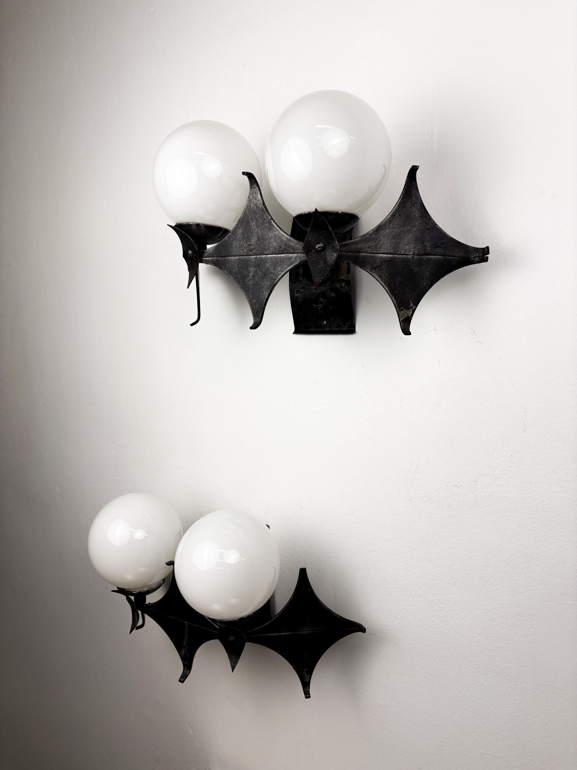 Pair of Brutalist Sconces by Marc Weinstein, Germany, 1960s