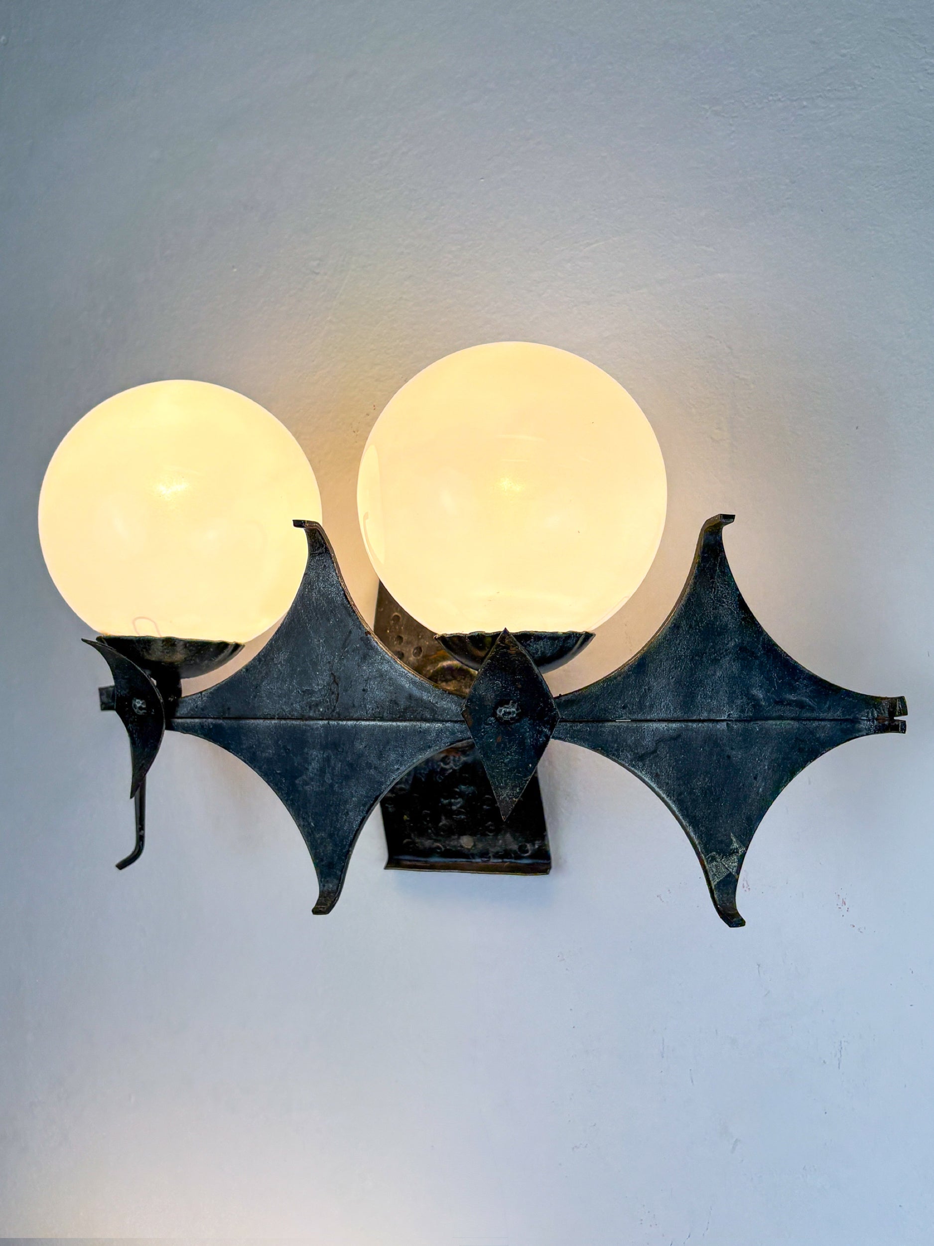 Pair of Brutalist Sconces by Marc Weinstein, Germany, 1960s