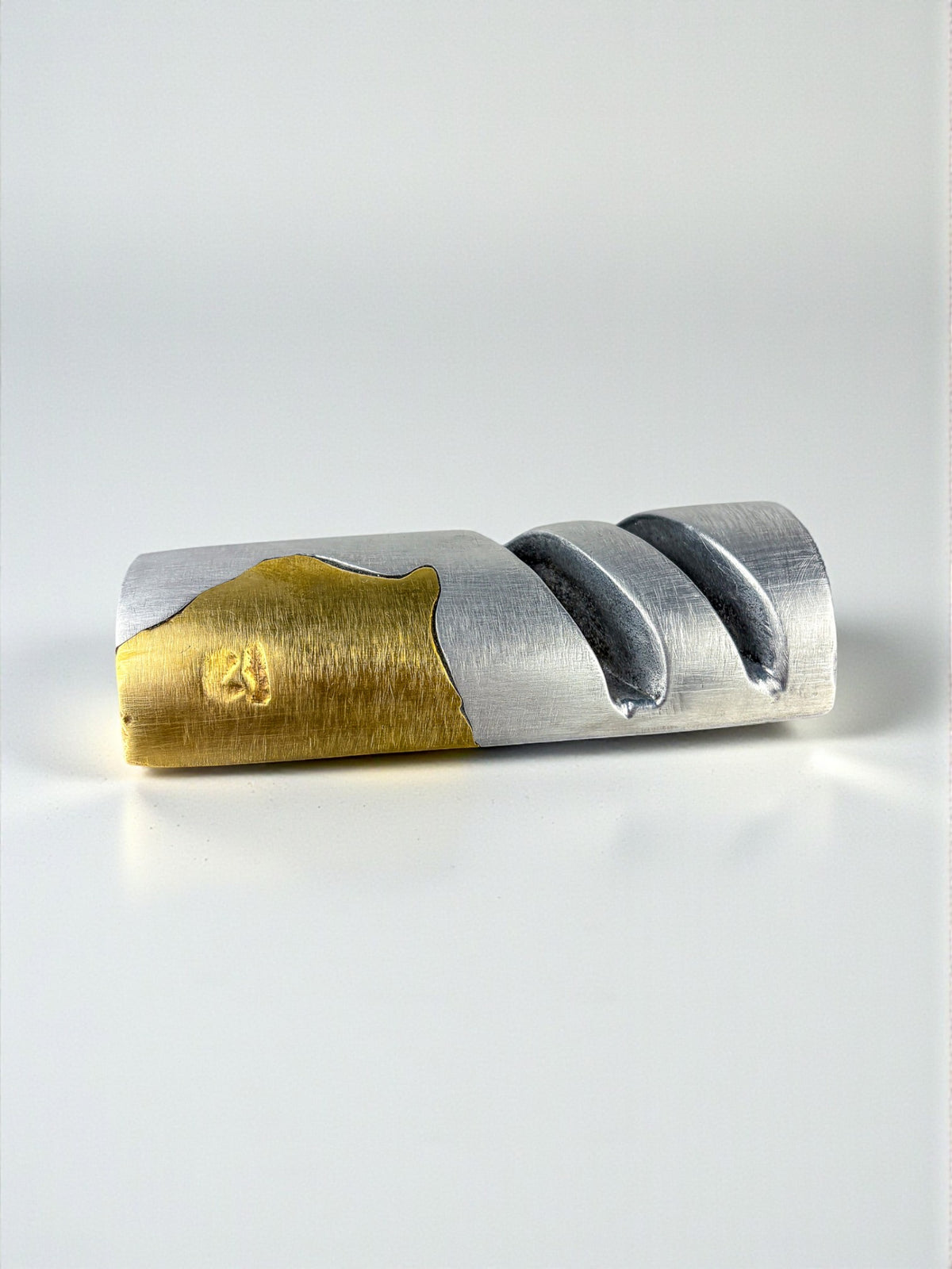Brutalist card holder by Art3, 1980's, Spain