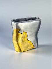 Brutalist pencil holder by Art3, 1980's, Spain