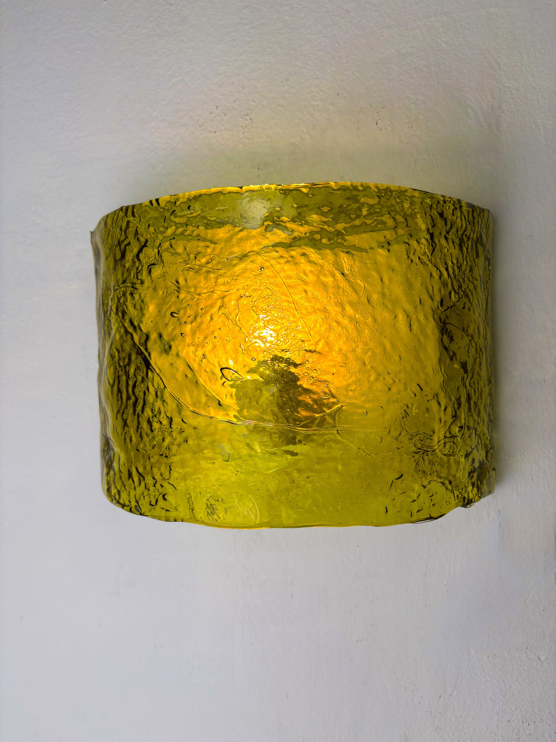 Pair of Carlo Nason for Mazzega Murano Glass Wall Sconces, Italy Circa 1970s