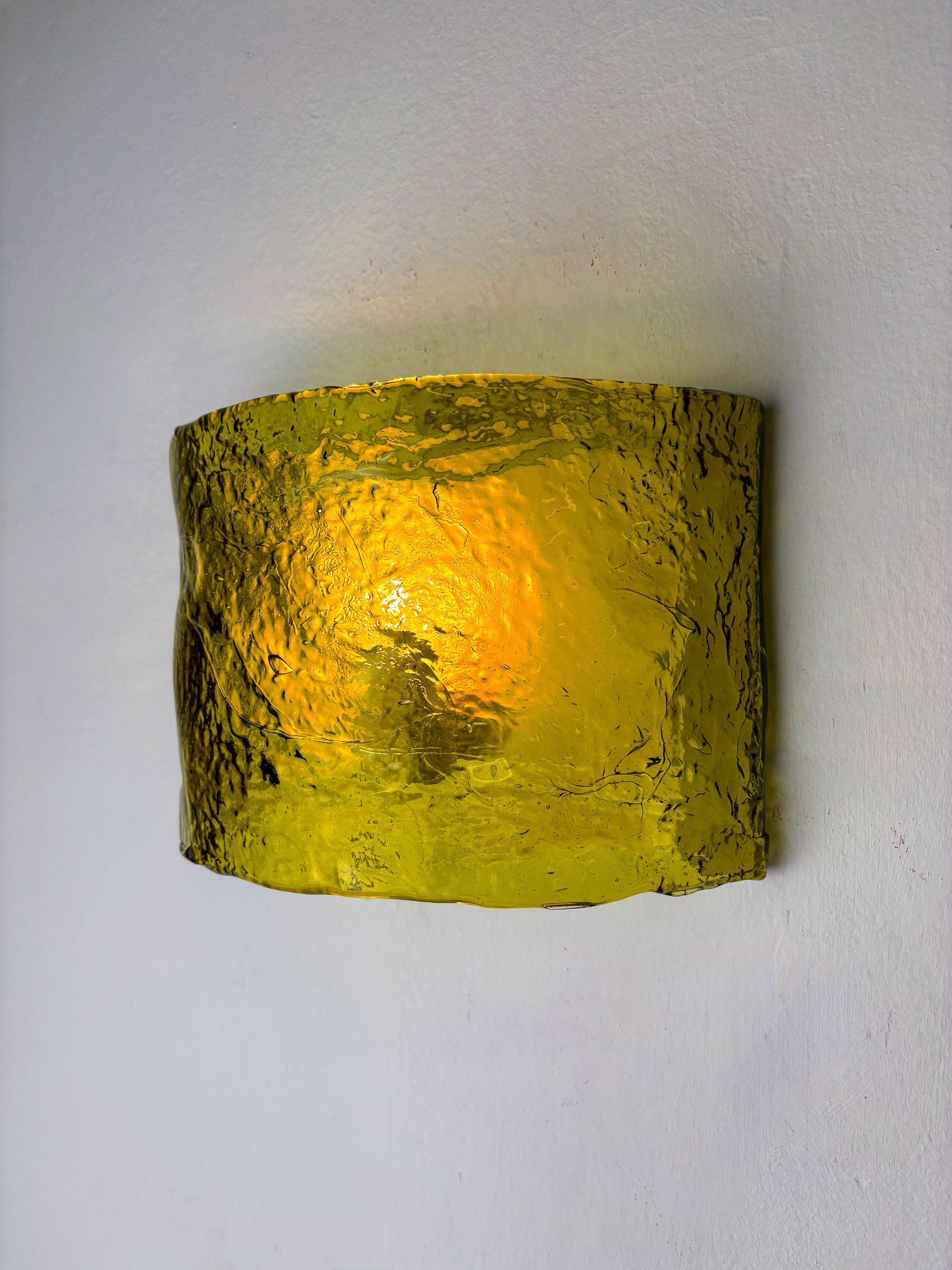 Carlo Nason for Mazzega Murano Glass Wall Sconce, Italy Circa 1970's