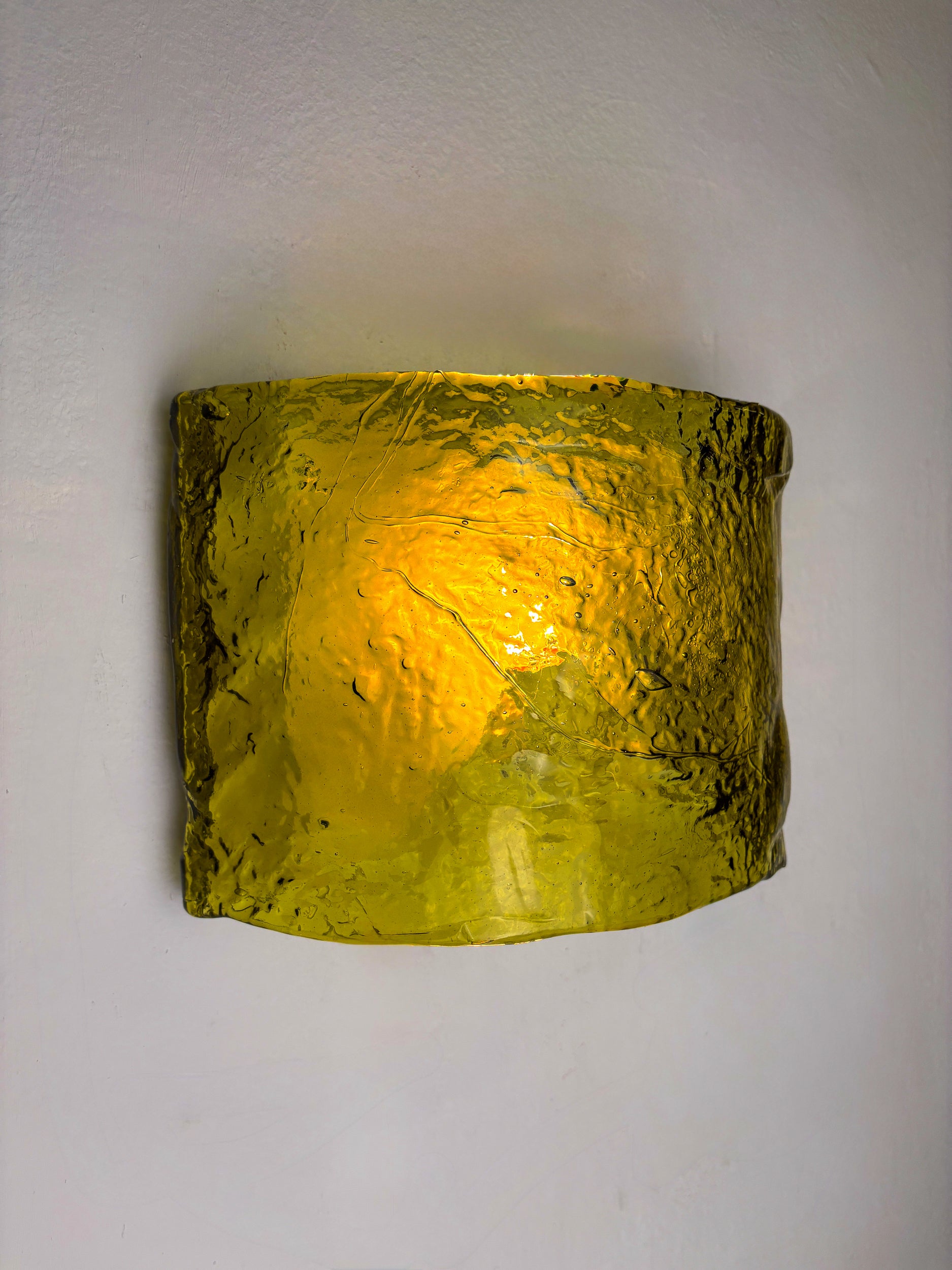 Carlo Nason for Mazzega Murano Glass Wall Sconce, Italy Circa 1970's