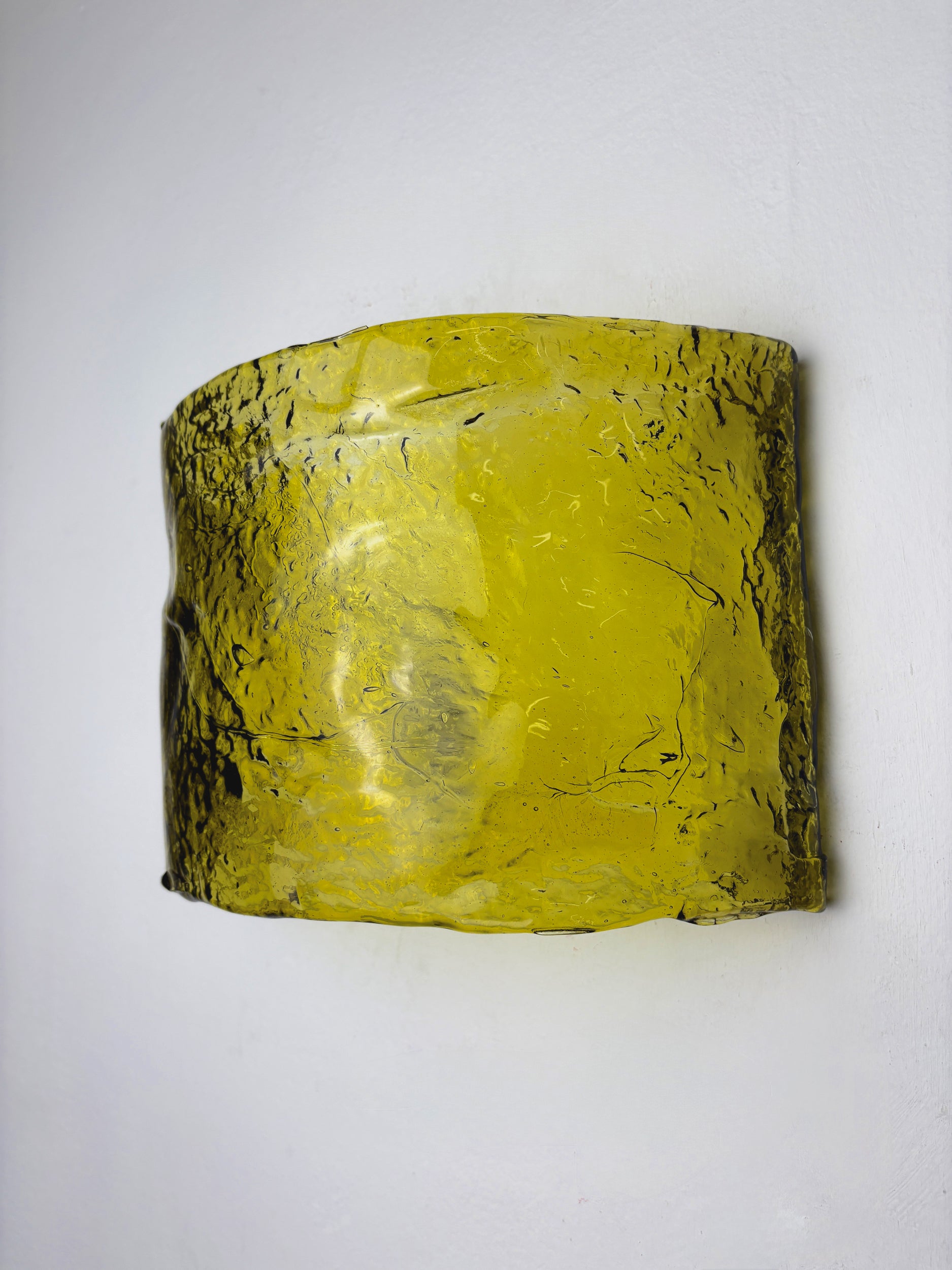 Carlo Nason for Mazzega Murano Glass Wall Sconce, Italy Circa 1970's