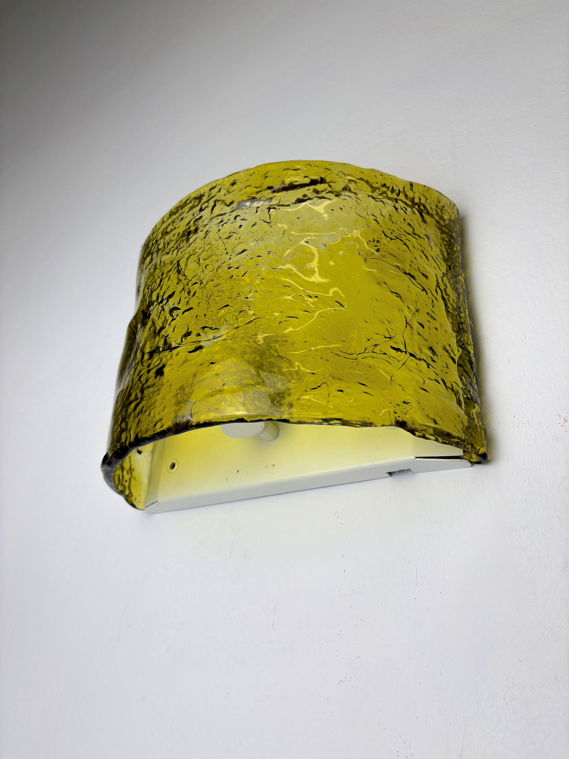 Carlo Nason for Mazzega Murano Glass Wall Sconce, Italy Circa 1970's