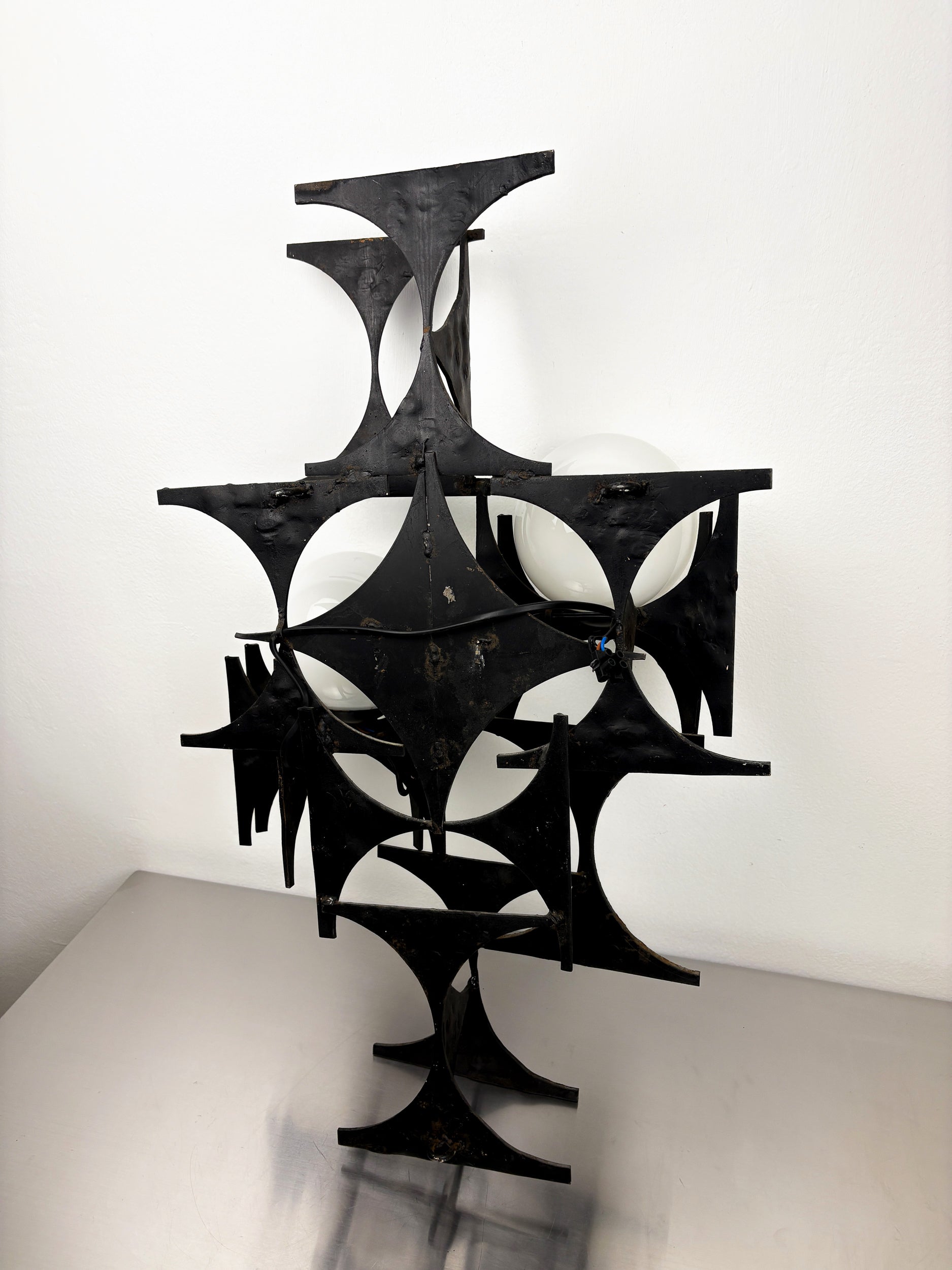 Large Brutalist & sculptural wall light by Marc Weinstein, Germany, 1960s